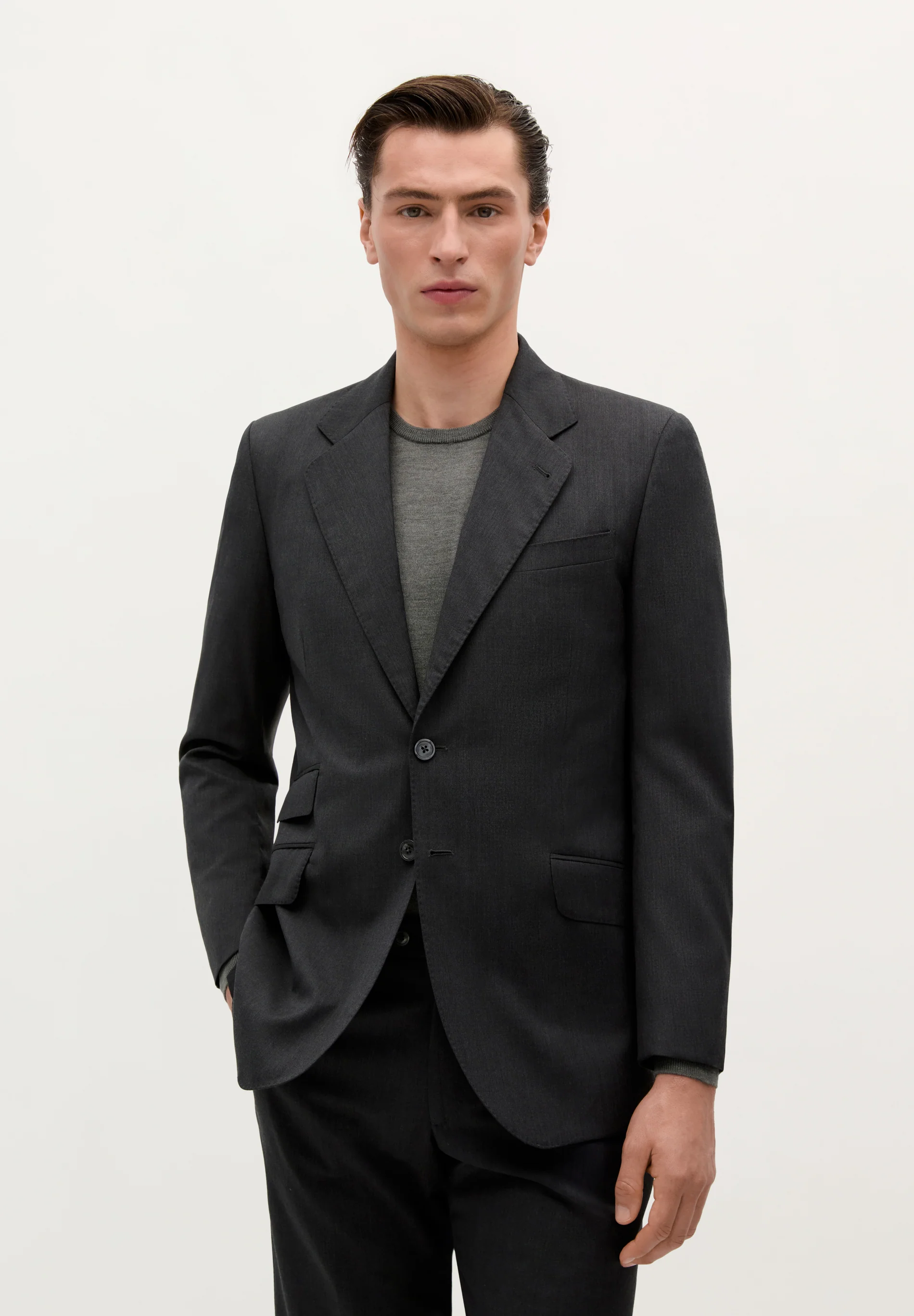 TRAJE CLÁSICO LANA GRIS - Image 4