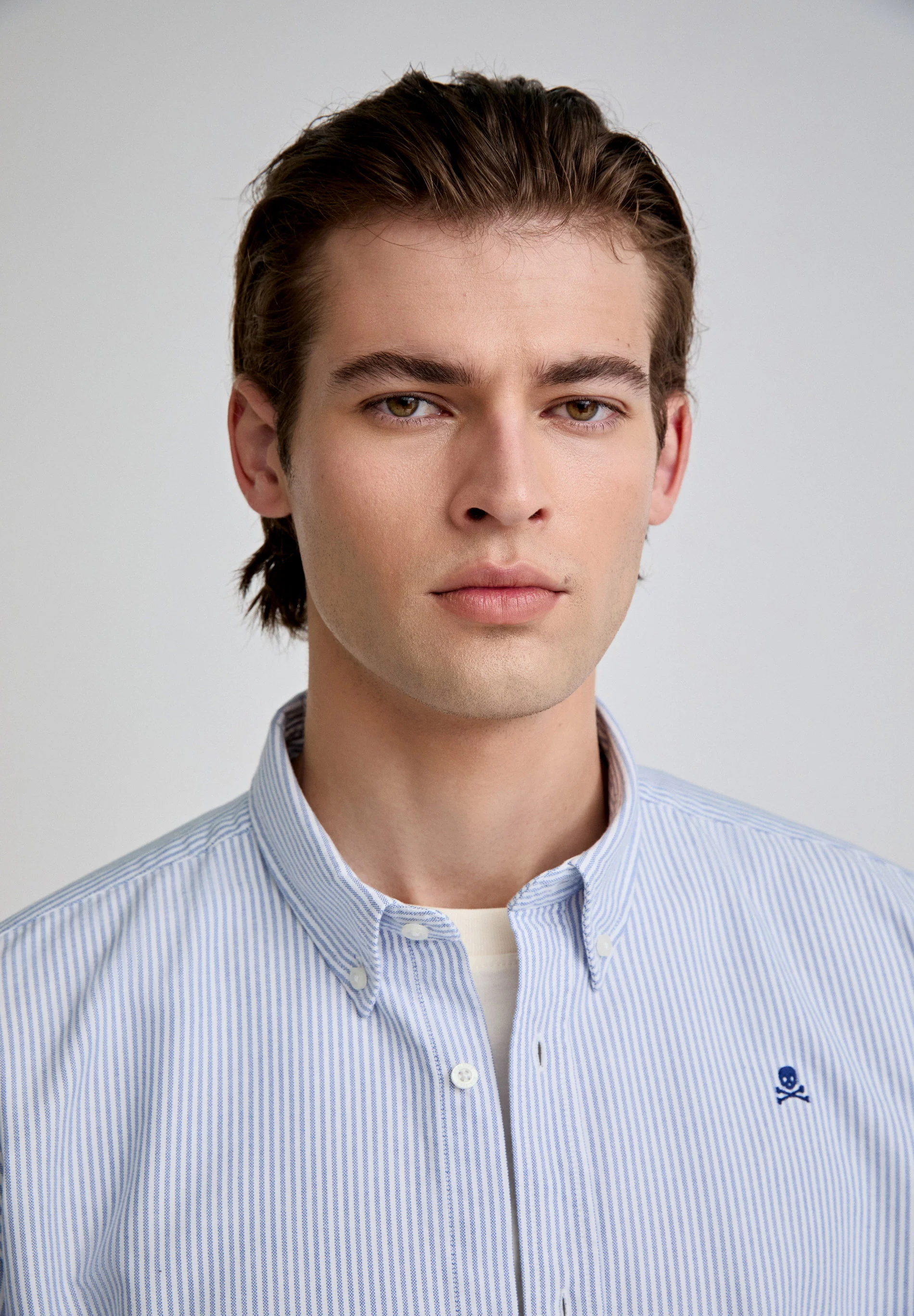 CAMISA OXFORD DE RAYAS CALAVERA - Image 3