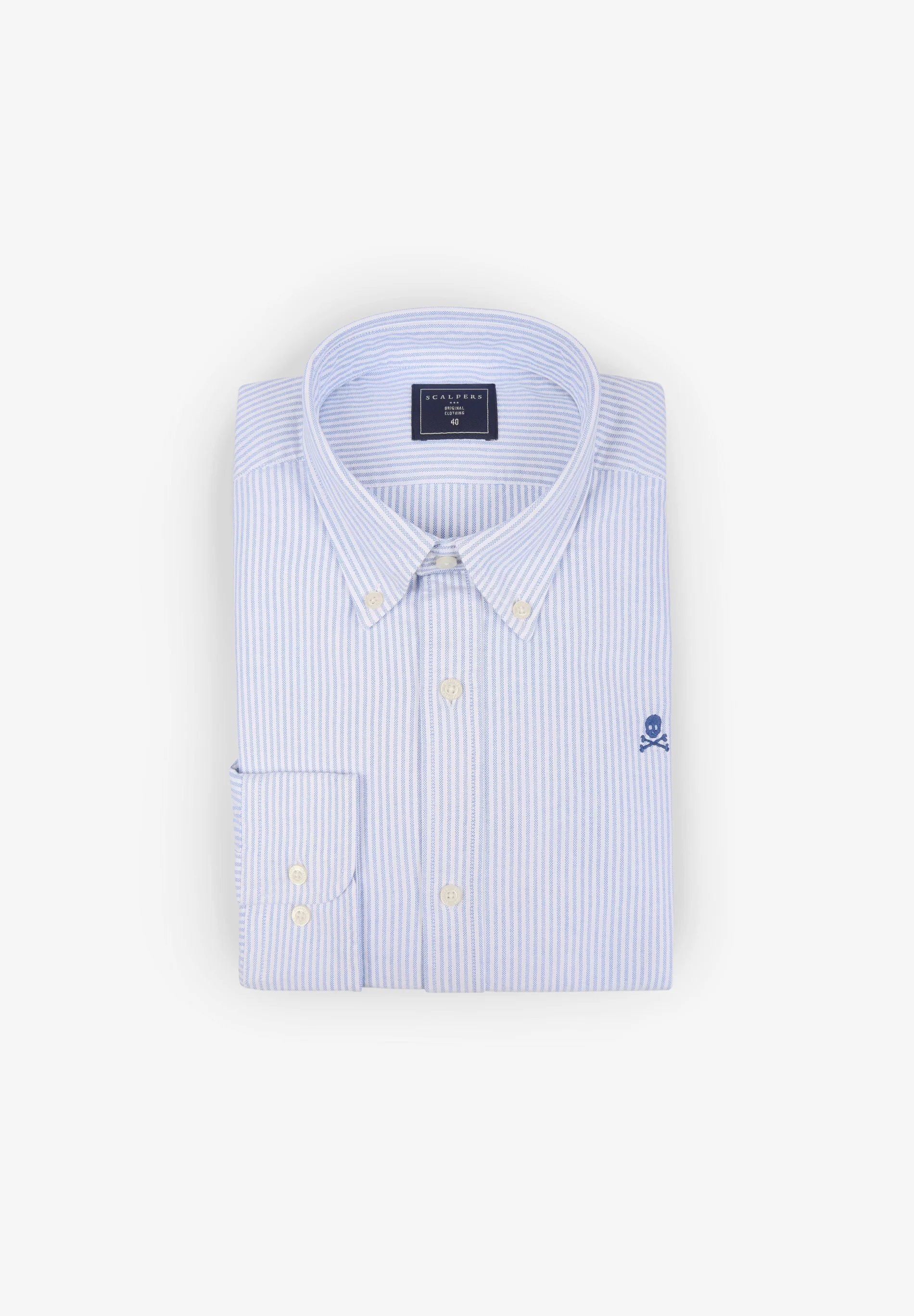 CAMISA OXFORD DE RAYAS CALAVERA - Image 7