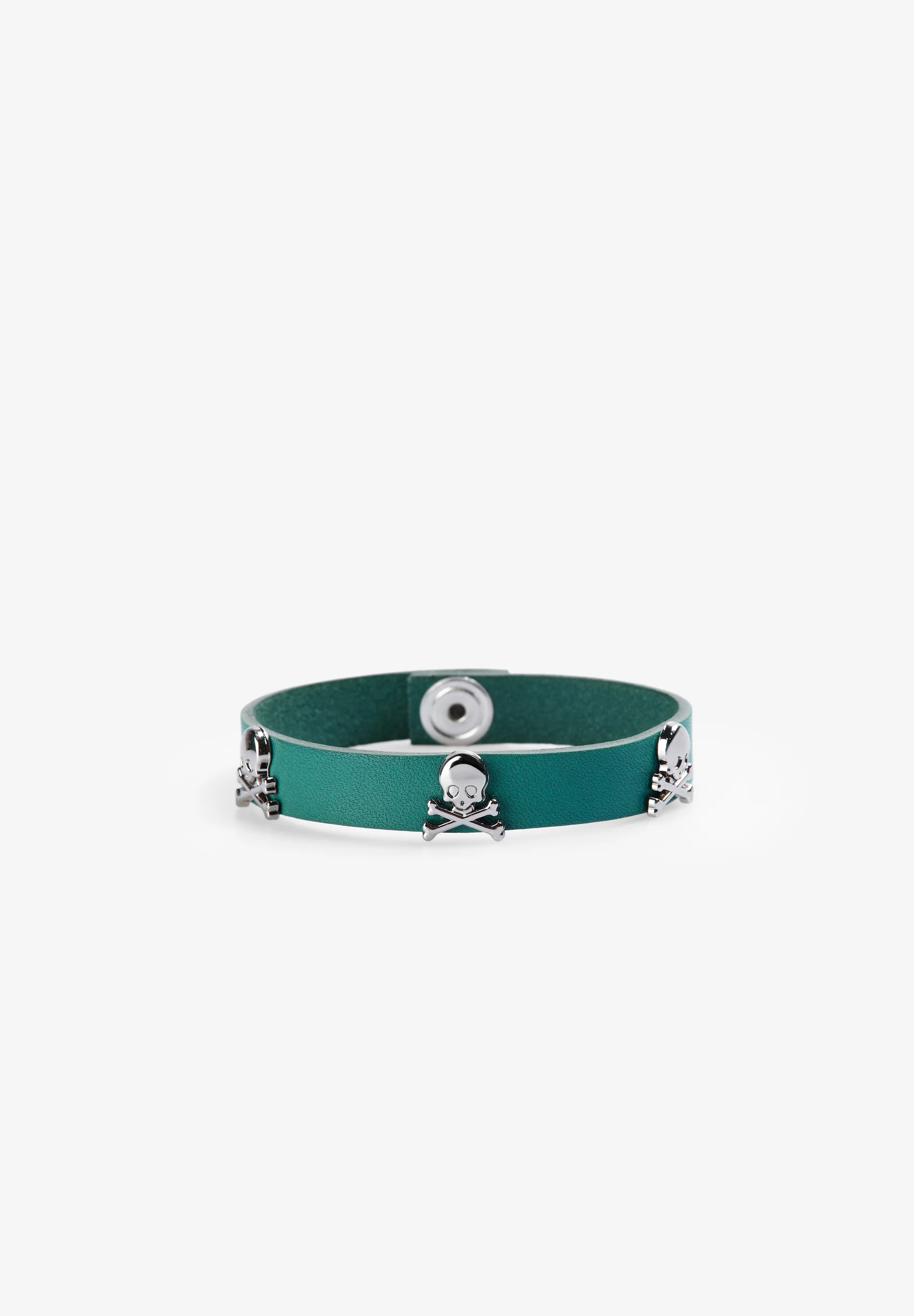 PULSERA PIEL CALAVERAS
