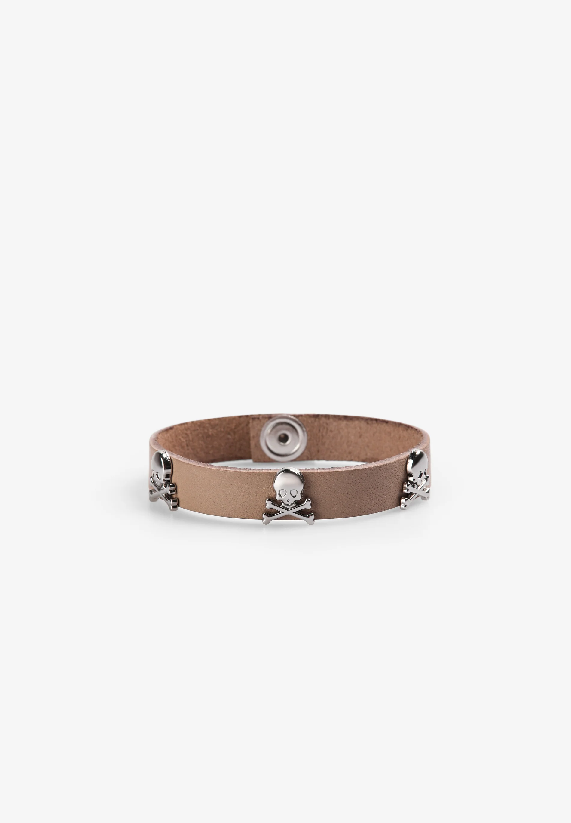 PULSERA PIEL CALAVERAS