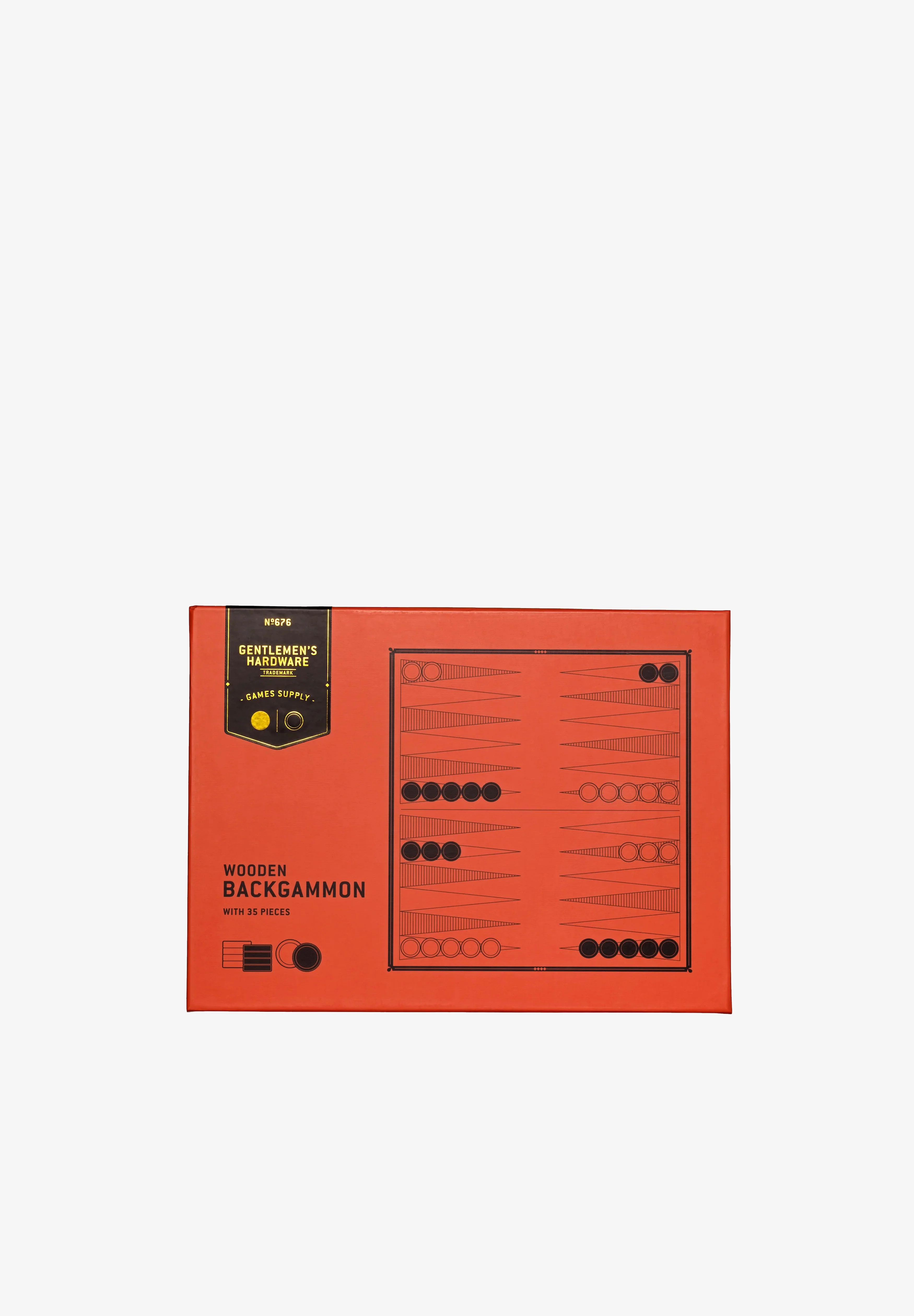 GENTLEMEN'S HARDWARE | JUEGO DE BACKGAMMON DE MADERA - Image 2