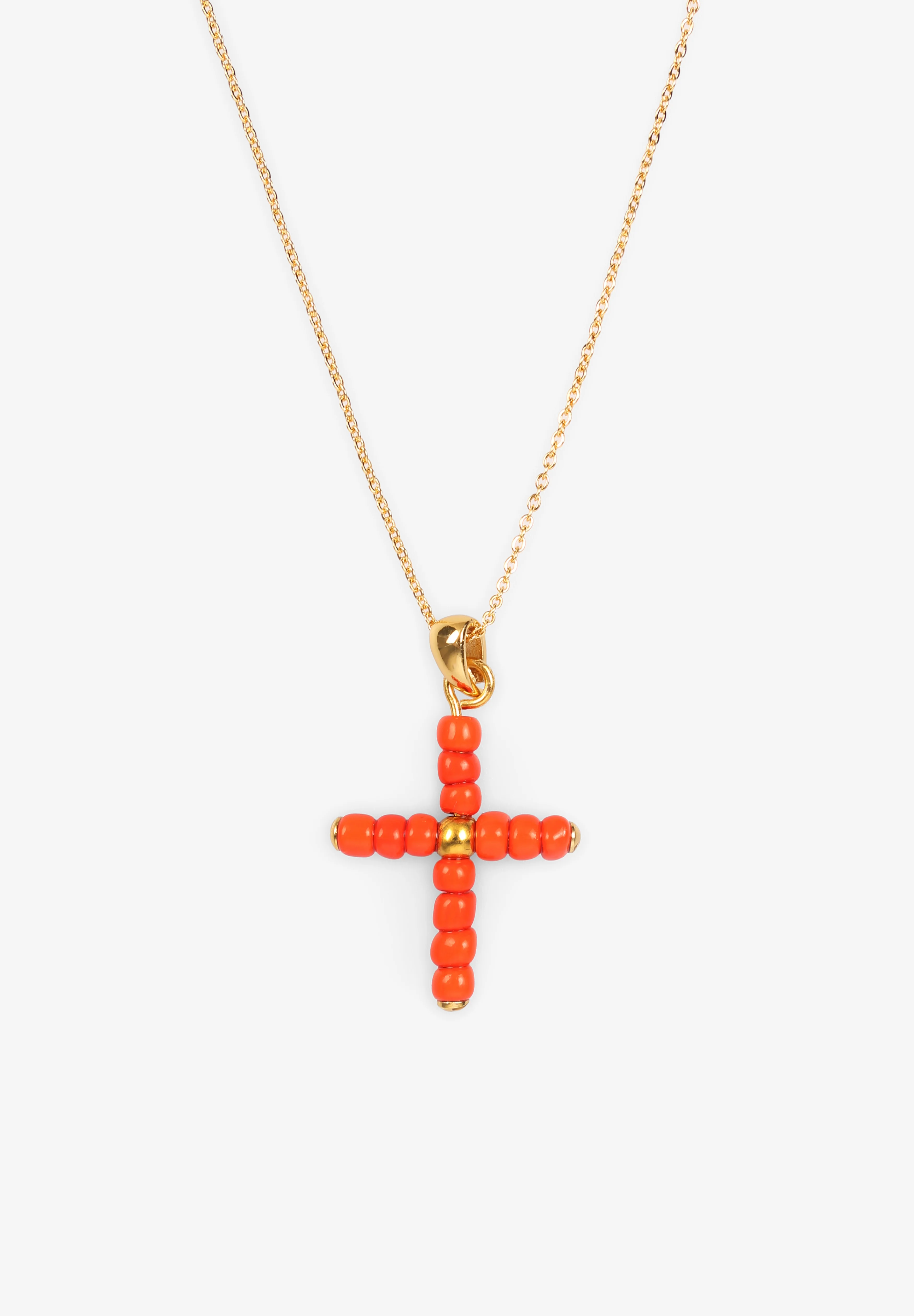 ALHAJA CULT STORE | COLLAR CORAL CROSS - Image 5
