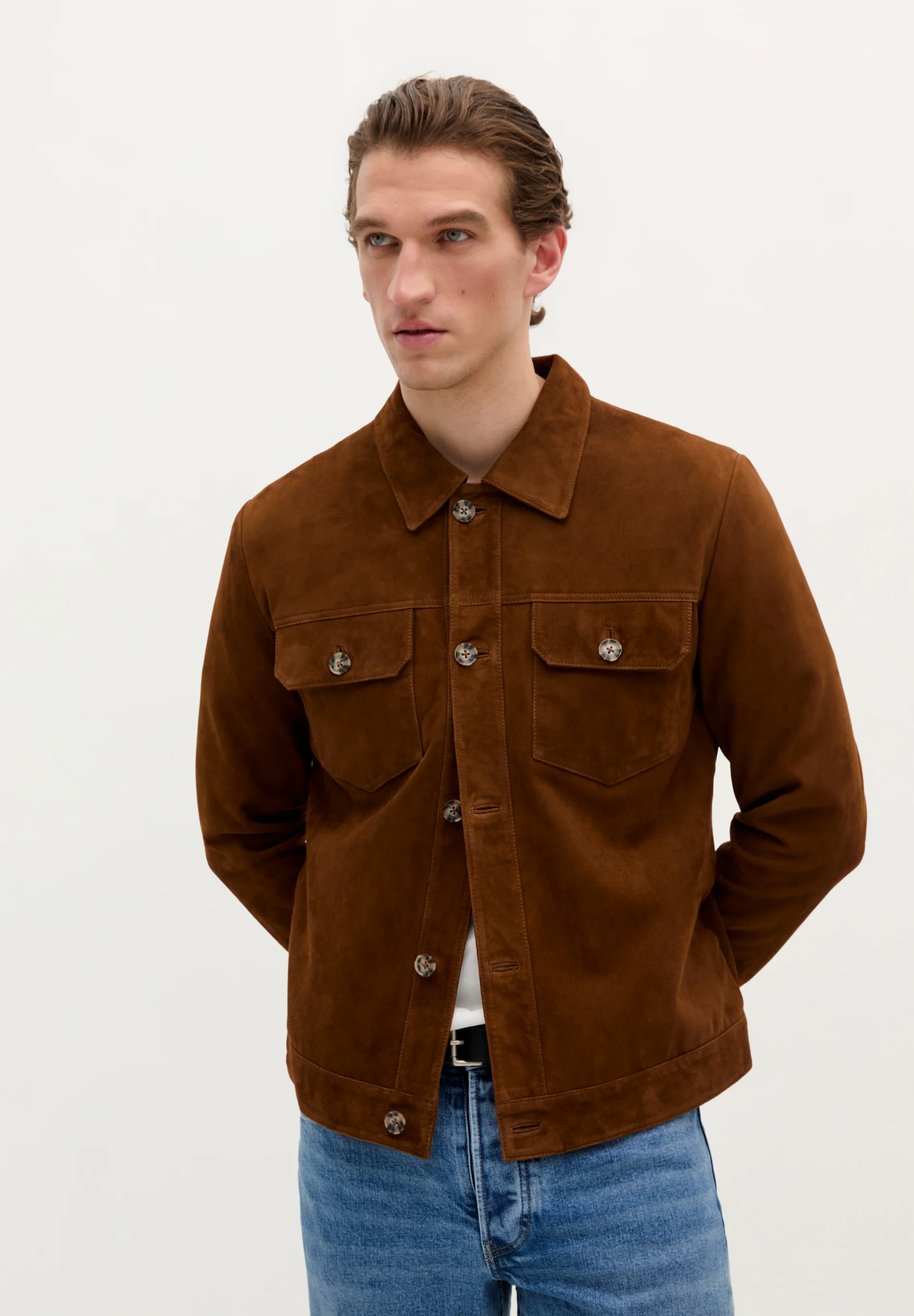 CHAQUETA PIEL BOTONES - Image 3