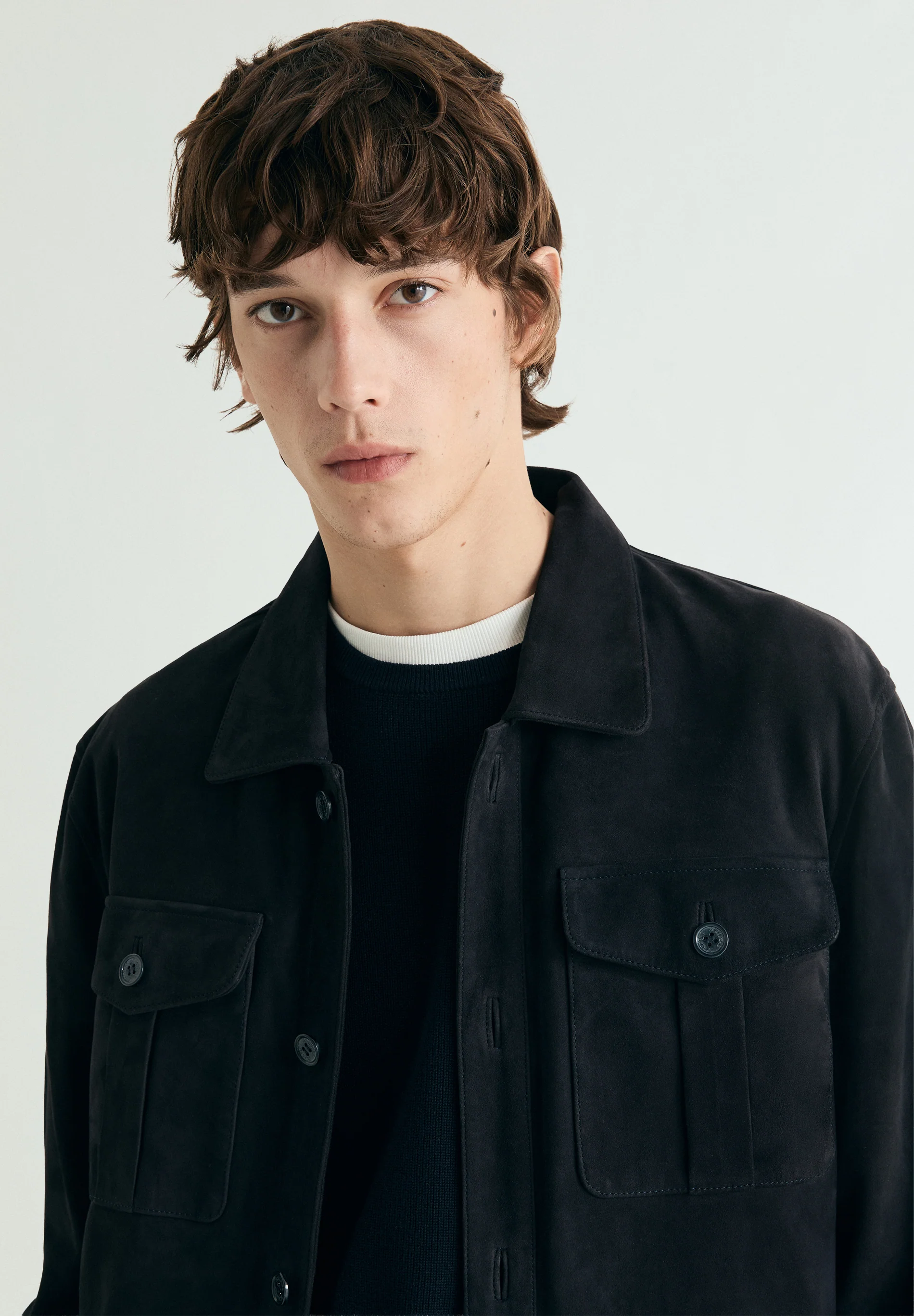 SOBRECAMISA DE ANTE CON BOLSILLOS - Image 3