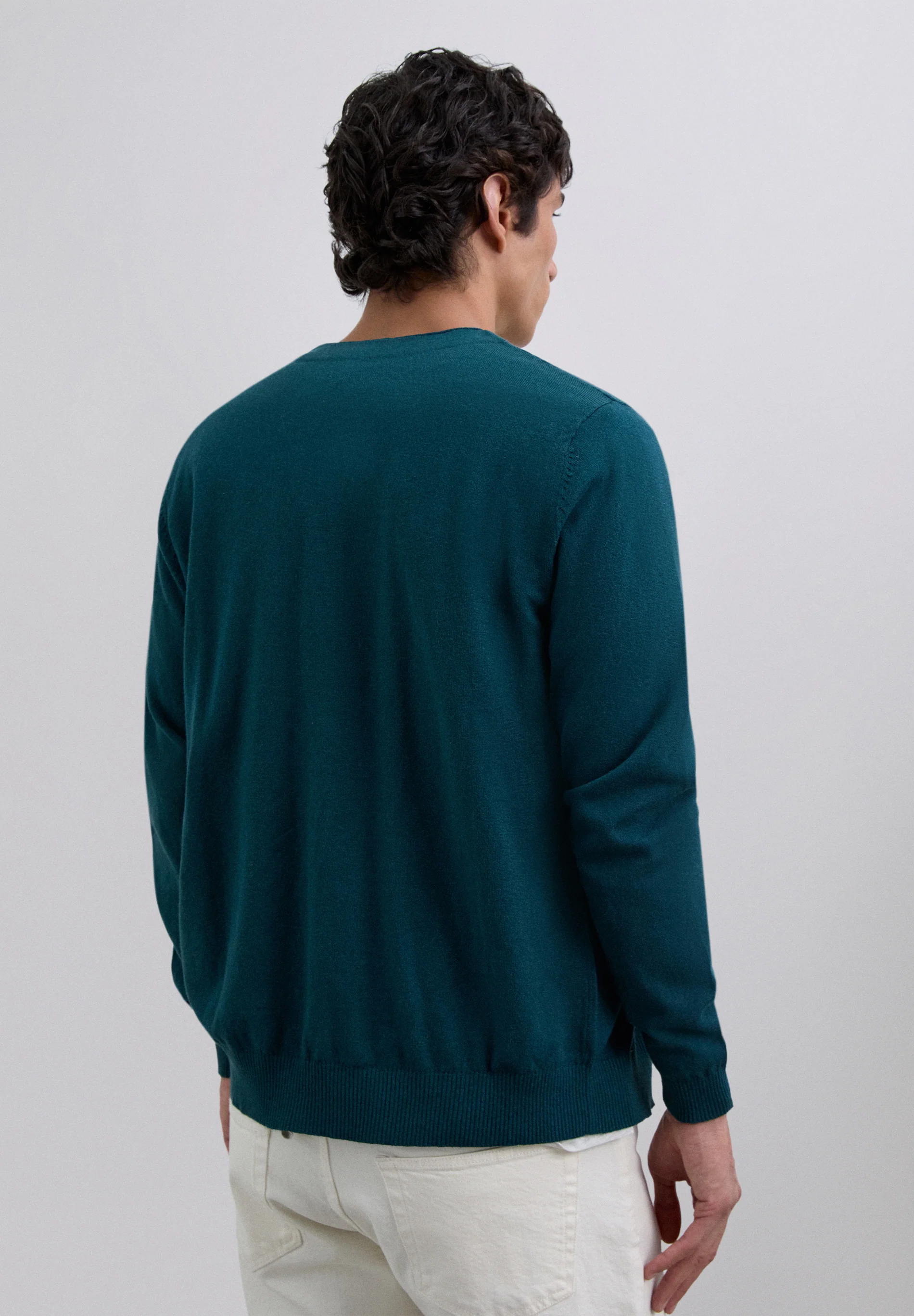 CÁRDIGAN CUELLO PICO ALGODÓN - Image 4