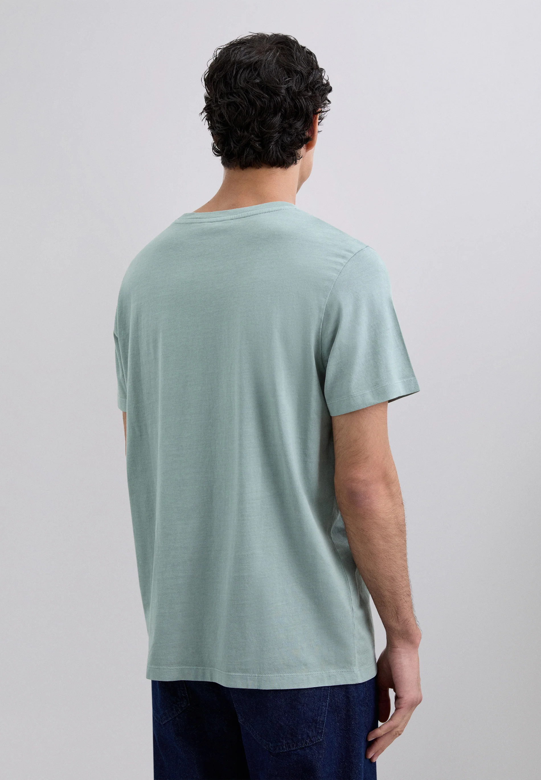 CAMISETA CALAVERA BORDADA TONO - Image 4