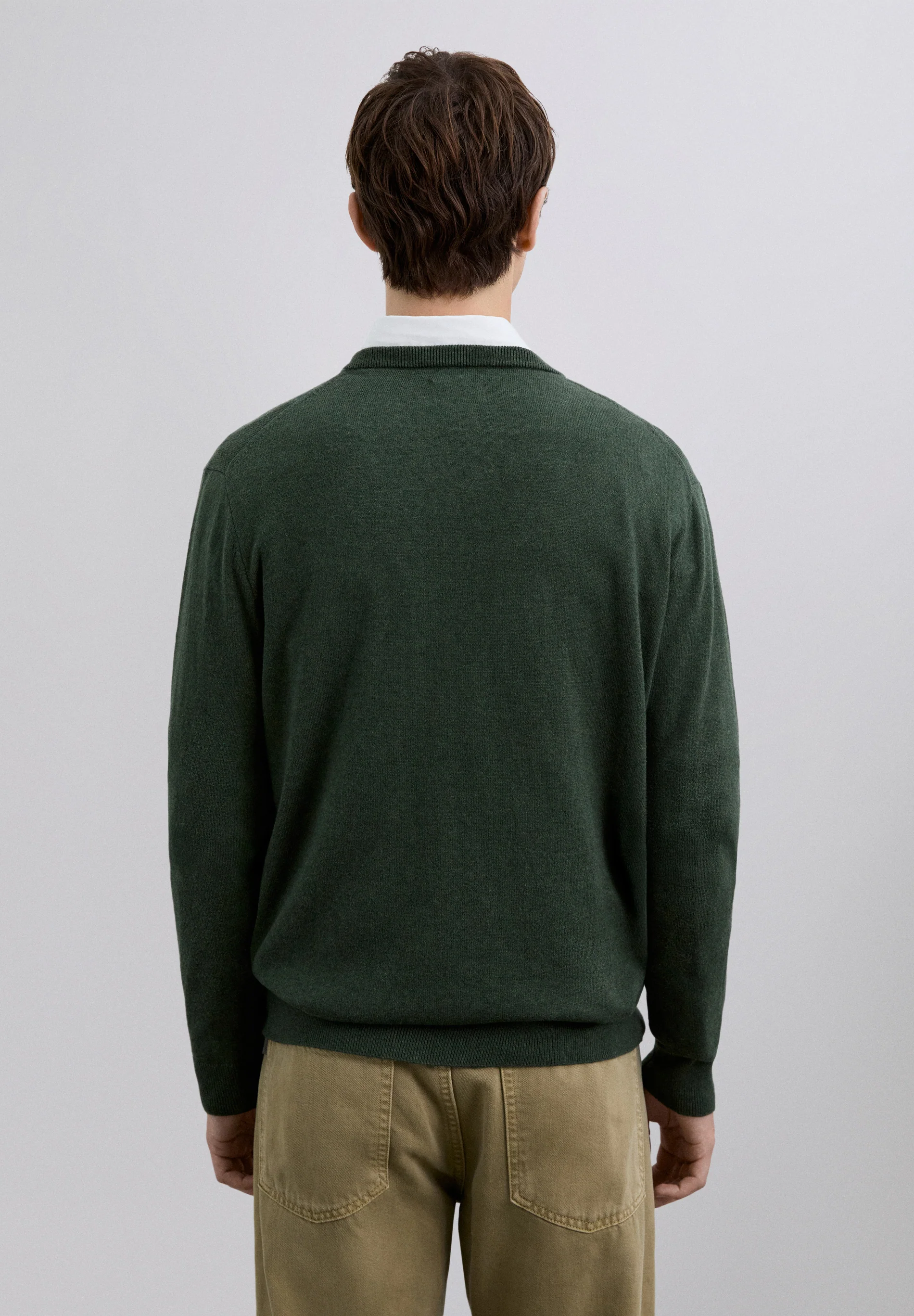 JERSEY CUELLO PICO CON CASHMERE - Image 3