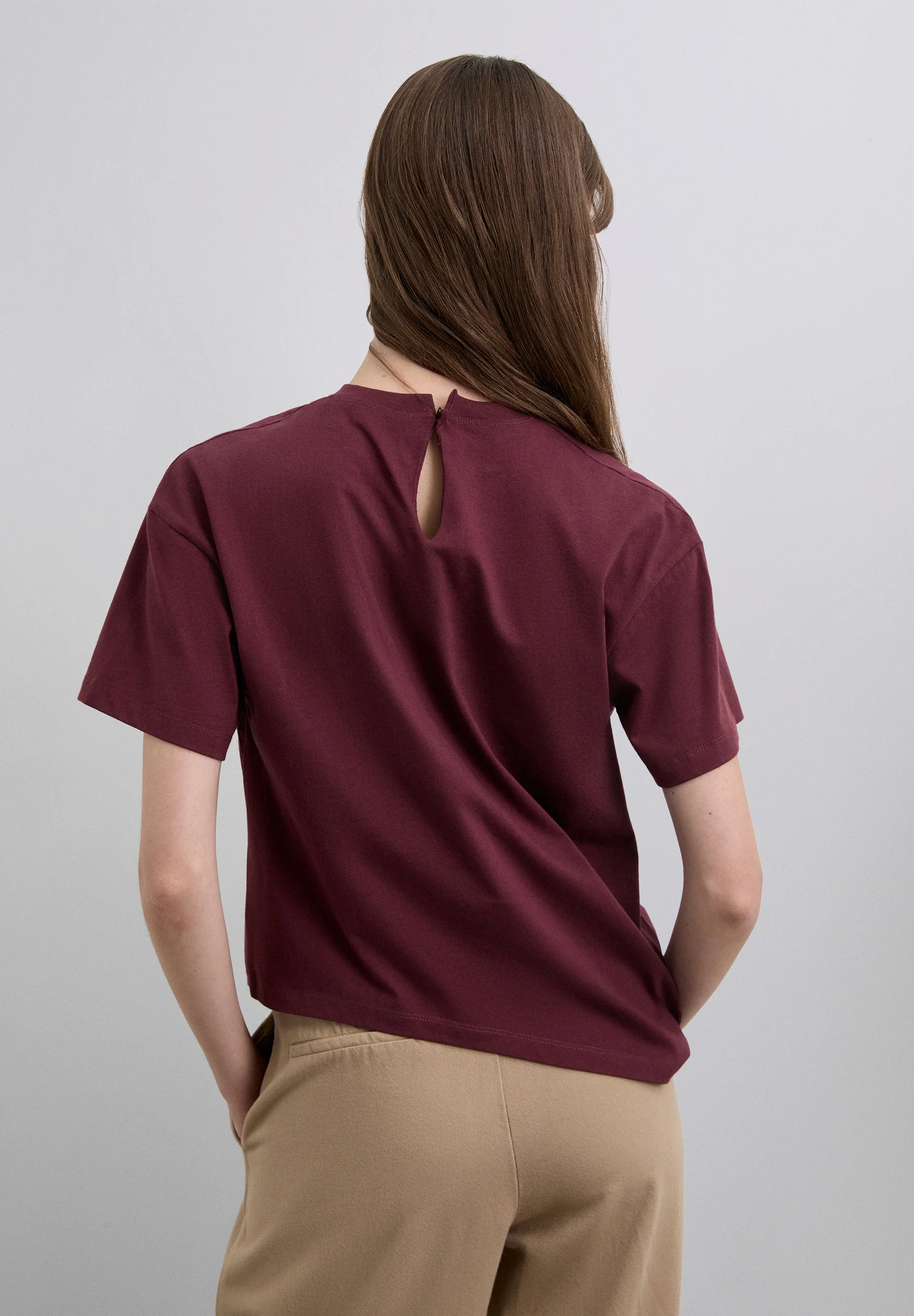 CAMISETA ASIMÉTRICA CUELLO REDONDO - Image 3