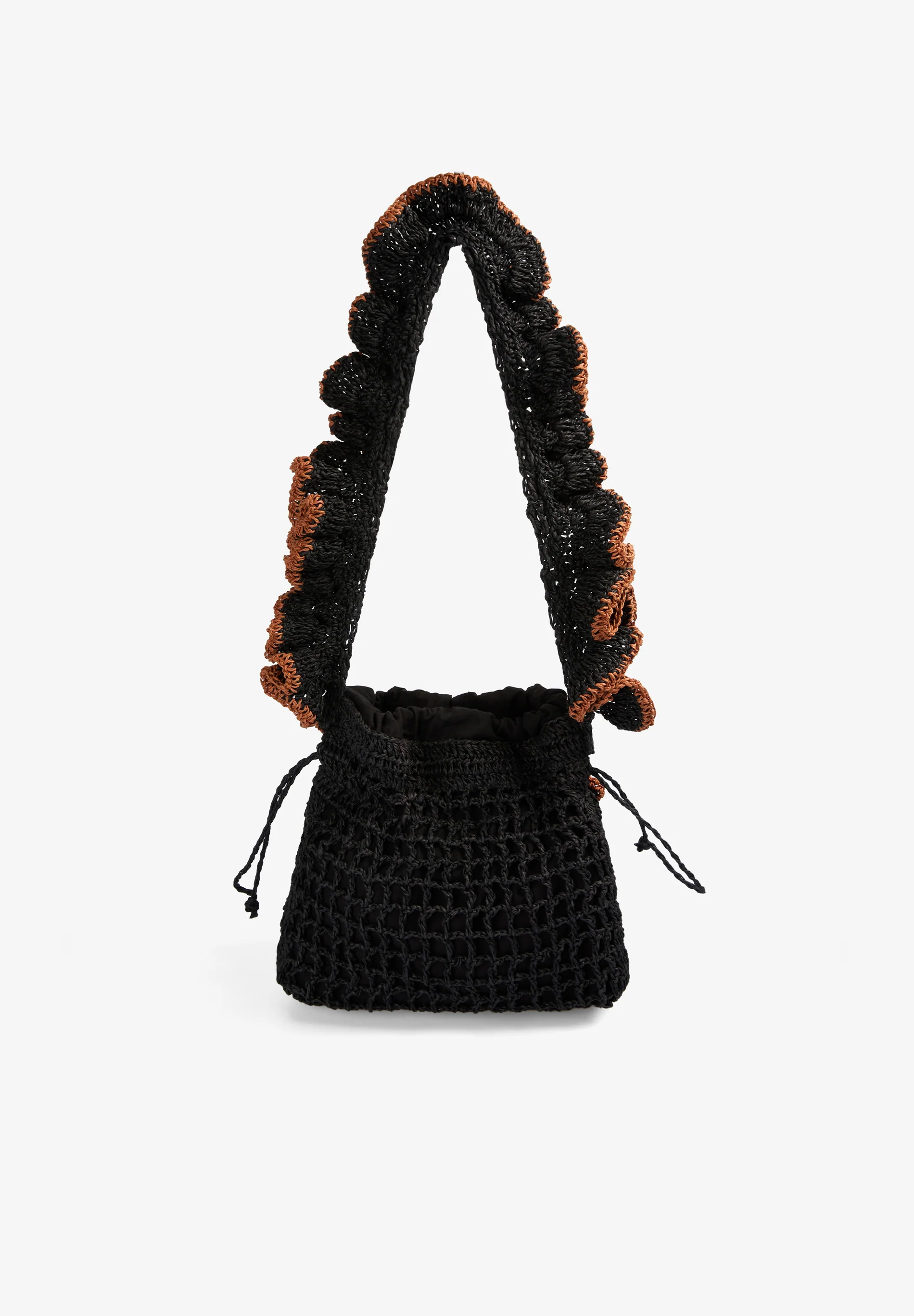 BOLSO RAFIA FLORES CONTRASTE - Image 2