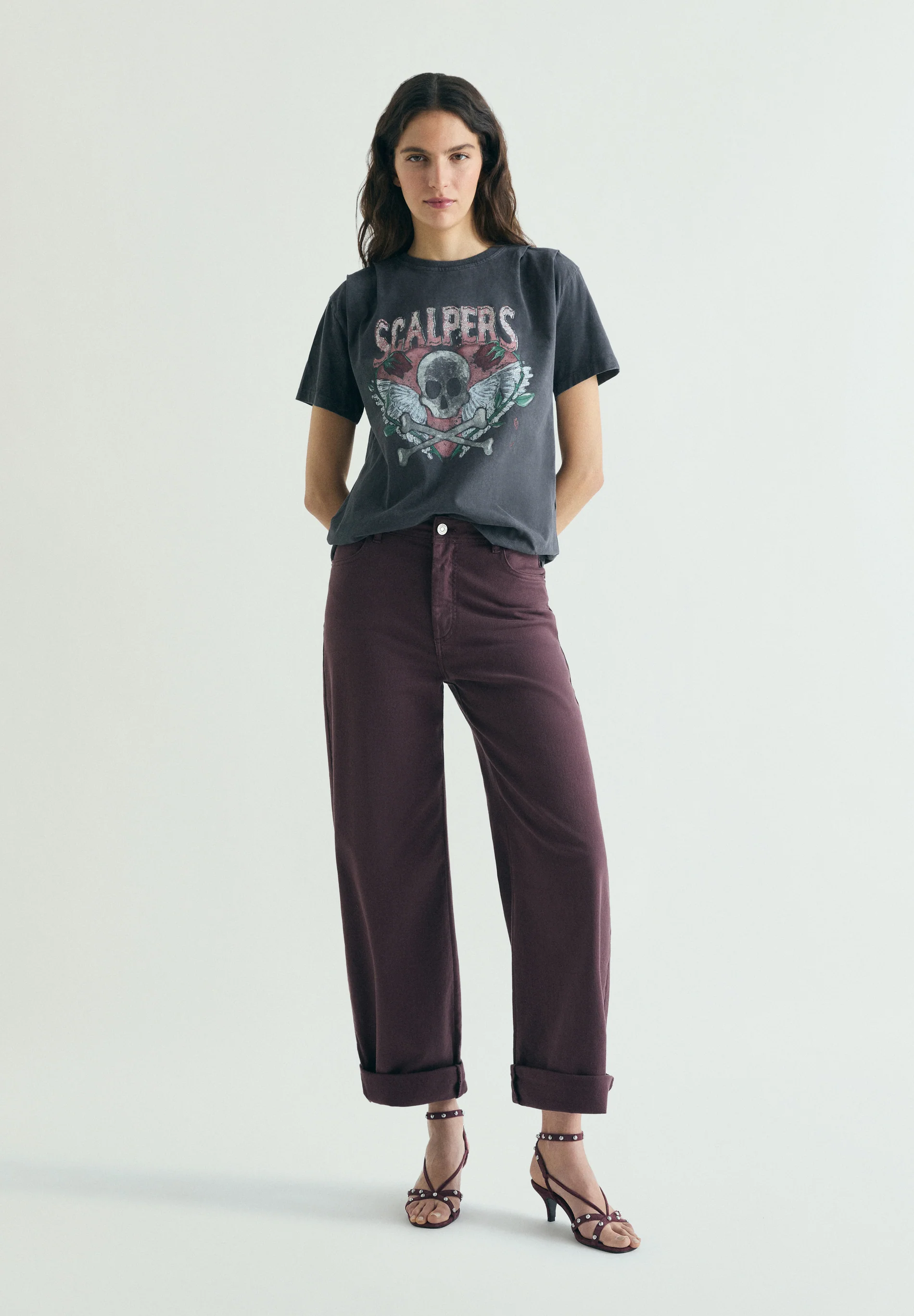 CAMISETA CALAVERA EFECTO LAVADO - Image 2