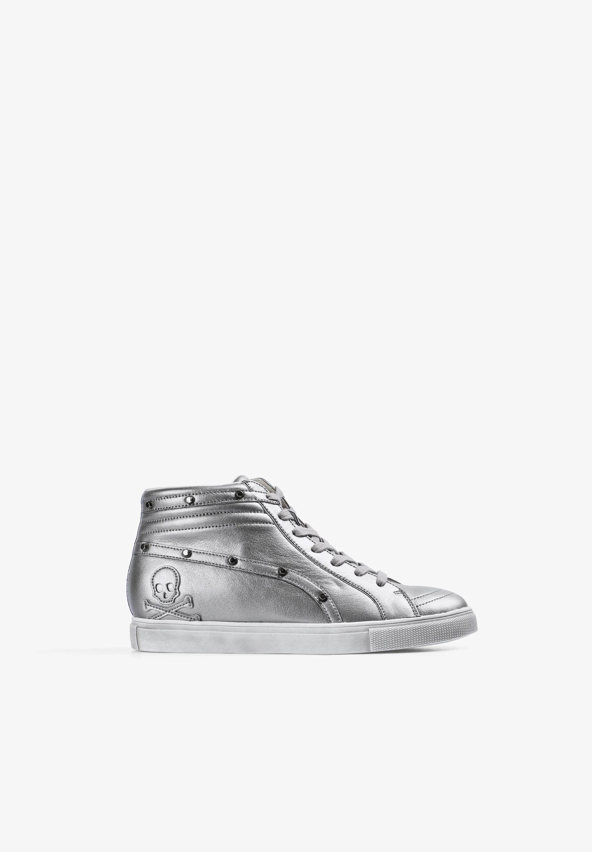 SNEAKERS ALTAS PIEL CALAVERA