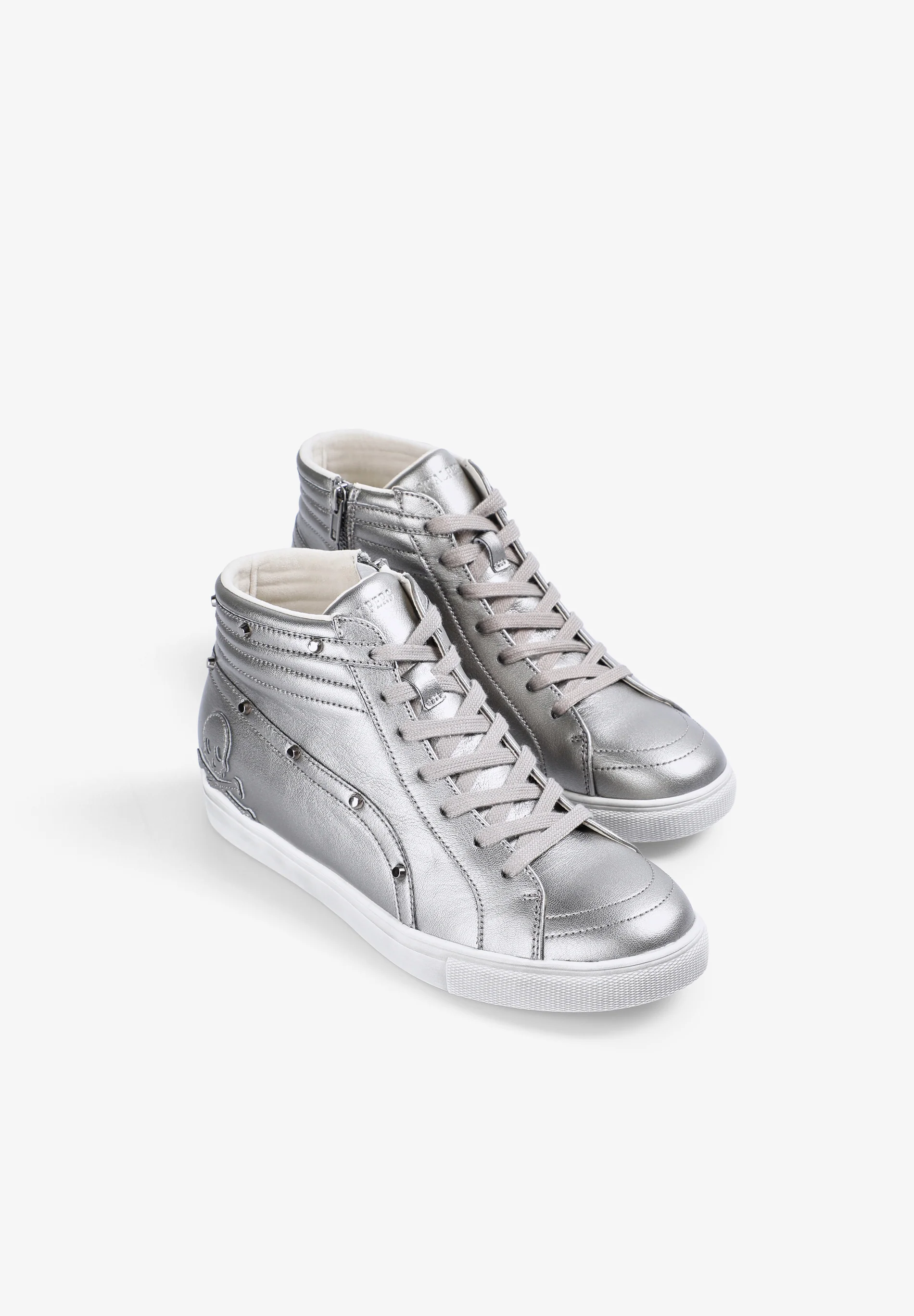 SNEAKERS ALTAS PIEL CALAVERA - Image 2