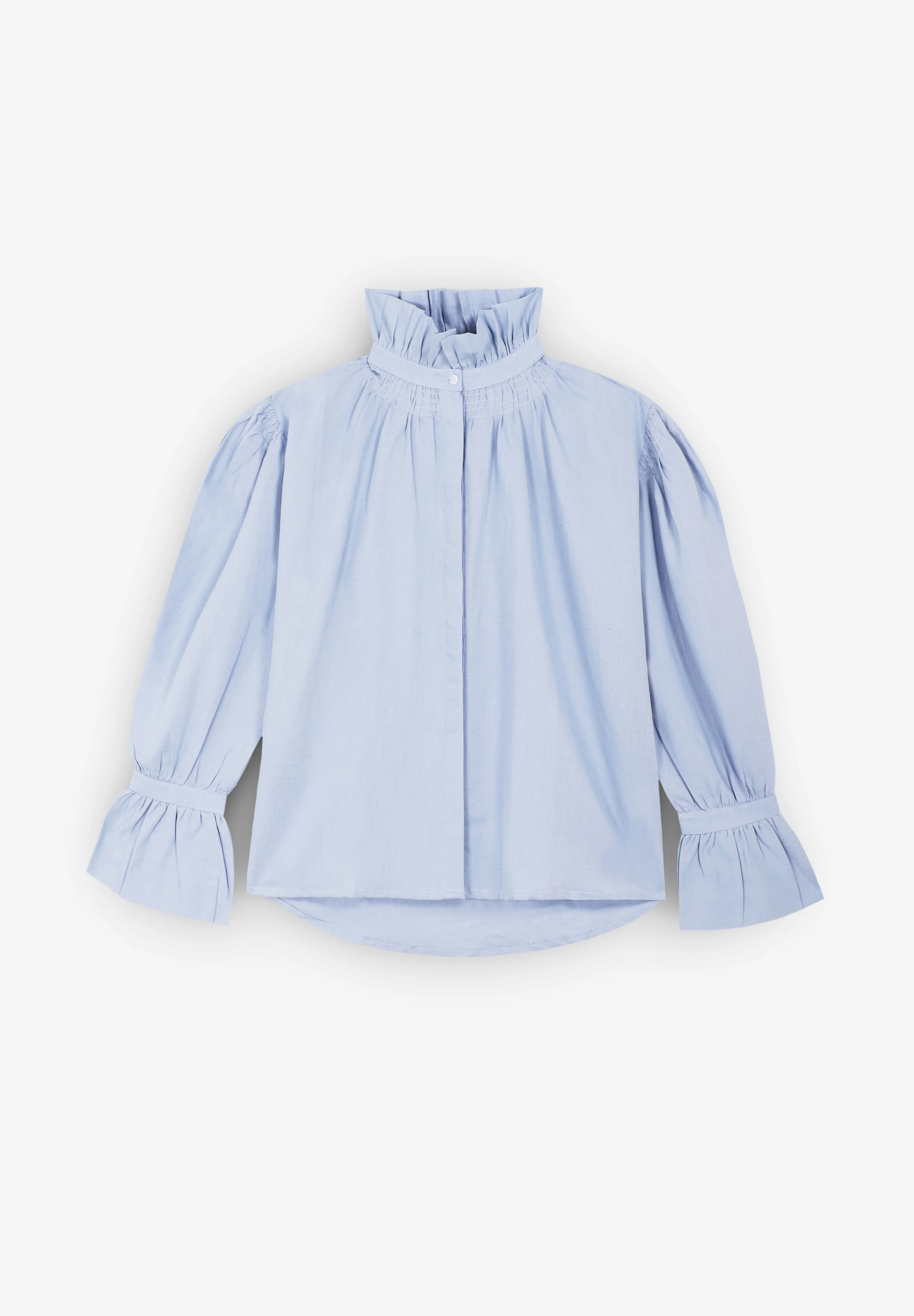 WERIT | CAMISA BALMORAL LINO AZUL