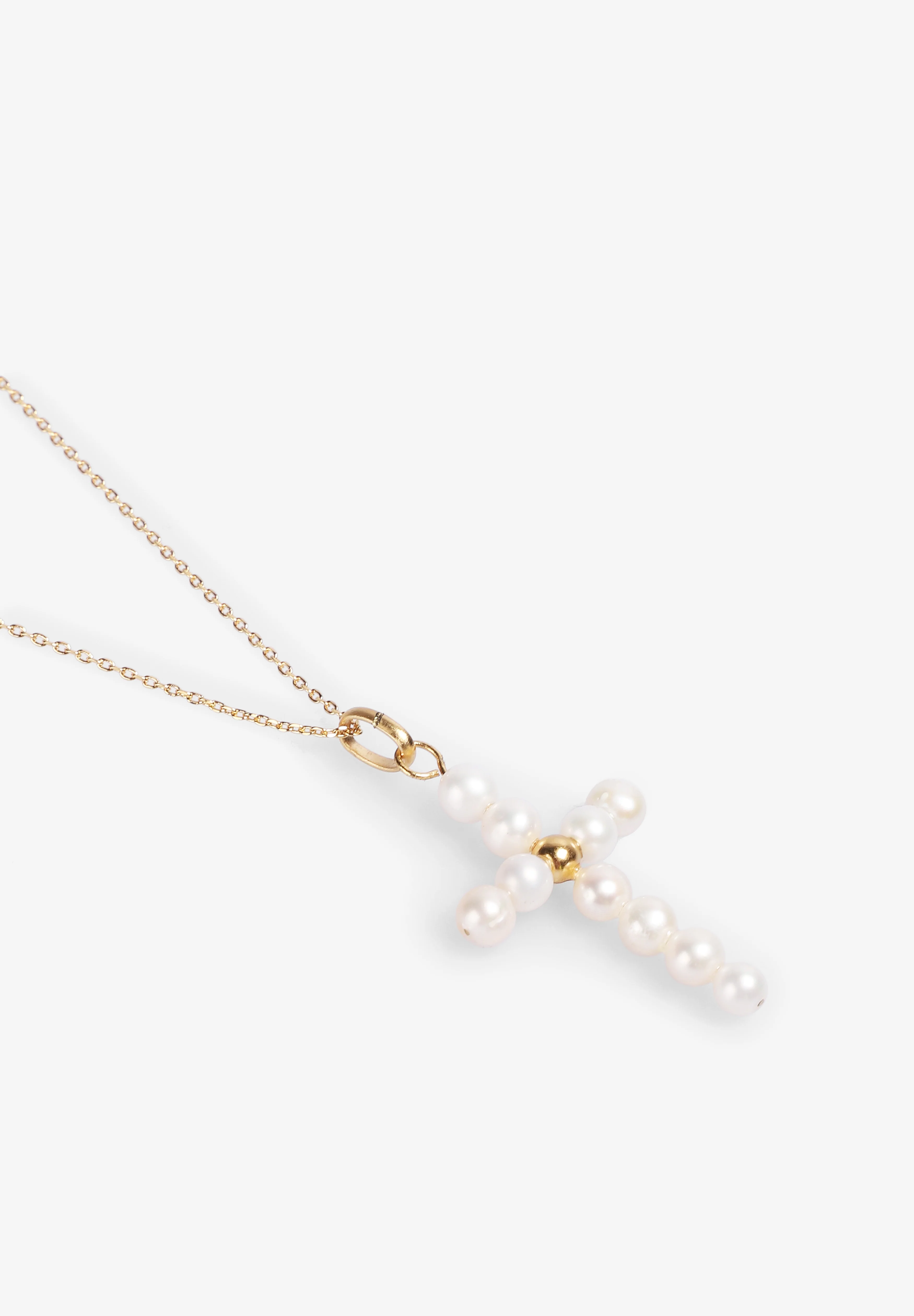 ALHAJA CULT STORE | COLLAR PEARLY CROSS CHARM - Image 3