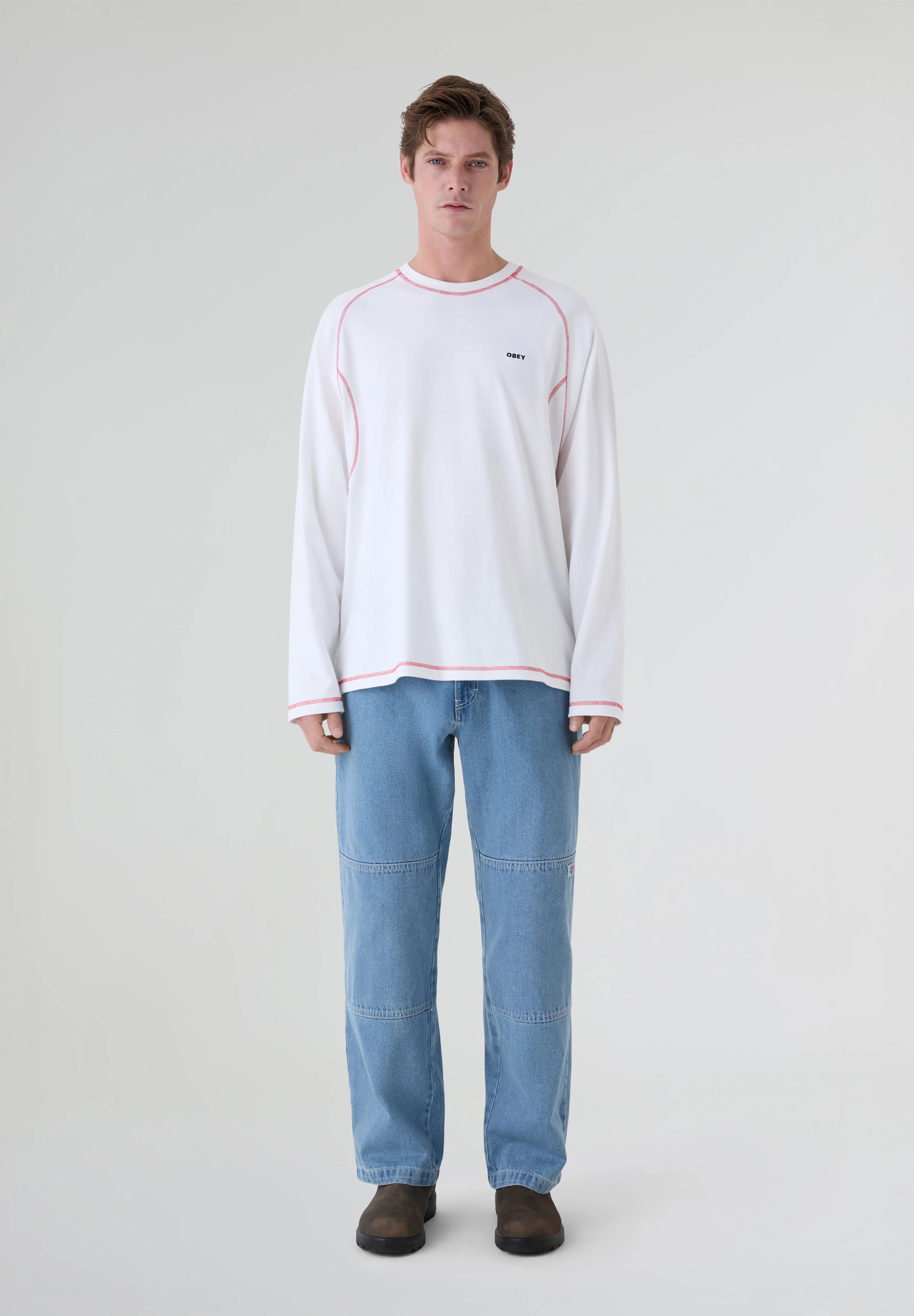 OBEY | CAMISETA AARON CONTRAST STITCH