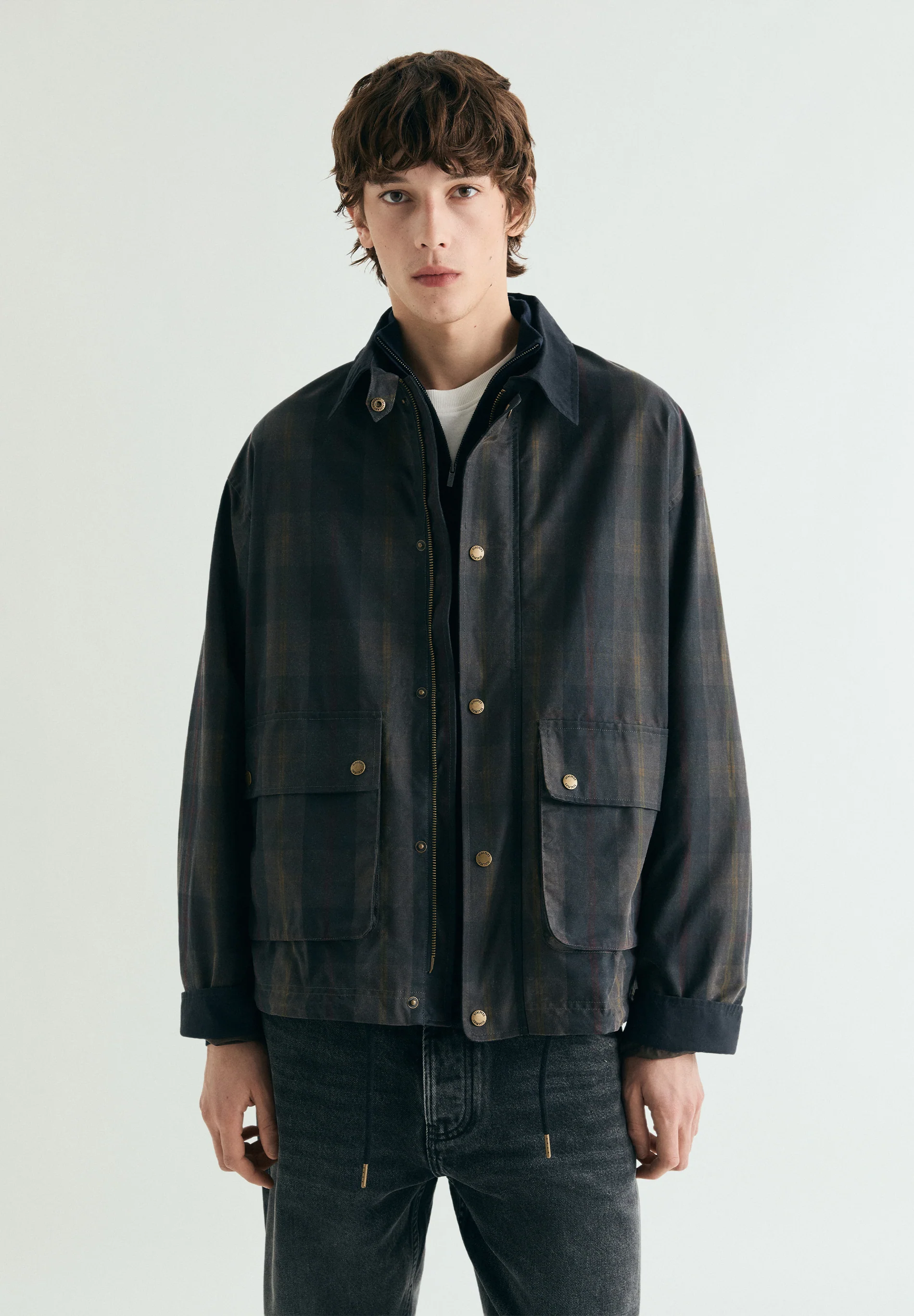 CHAQUETA ENCERADA CUADROS - Image 6