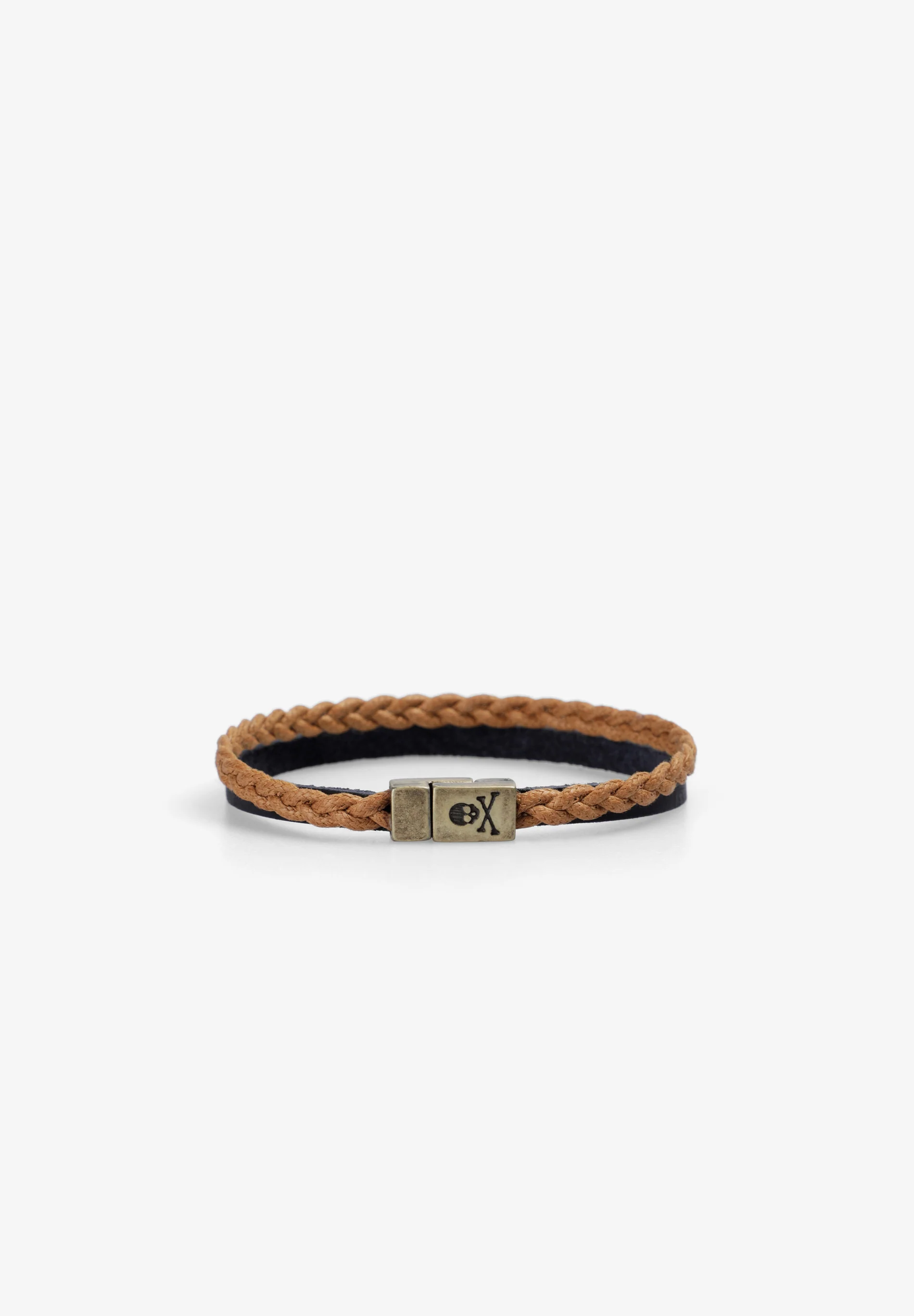 PULSERA PIEL Y CORDÓN ENCERADO