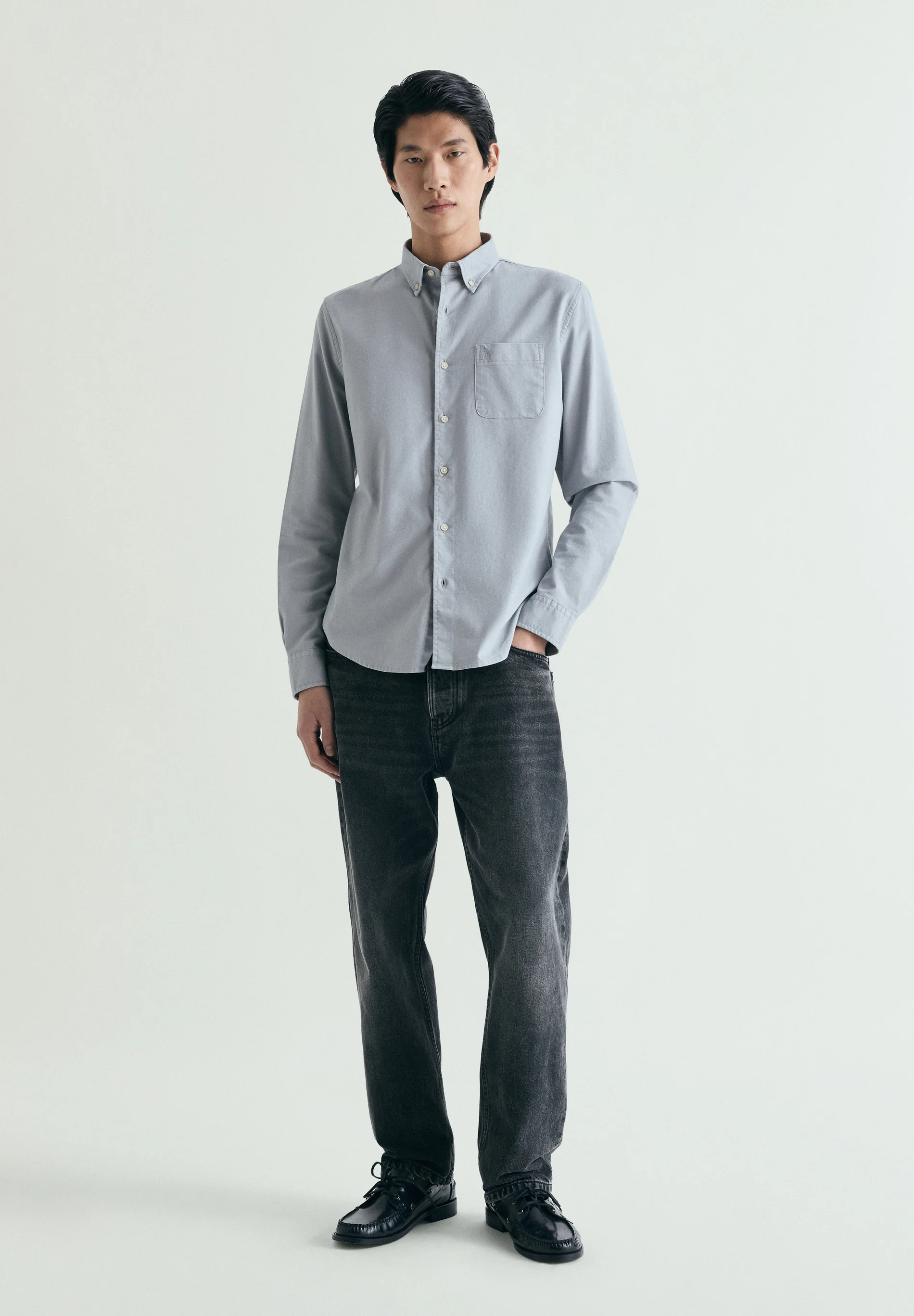 CAMISA OXFORD BORDADO TONO - Image 2