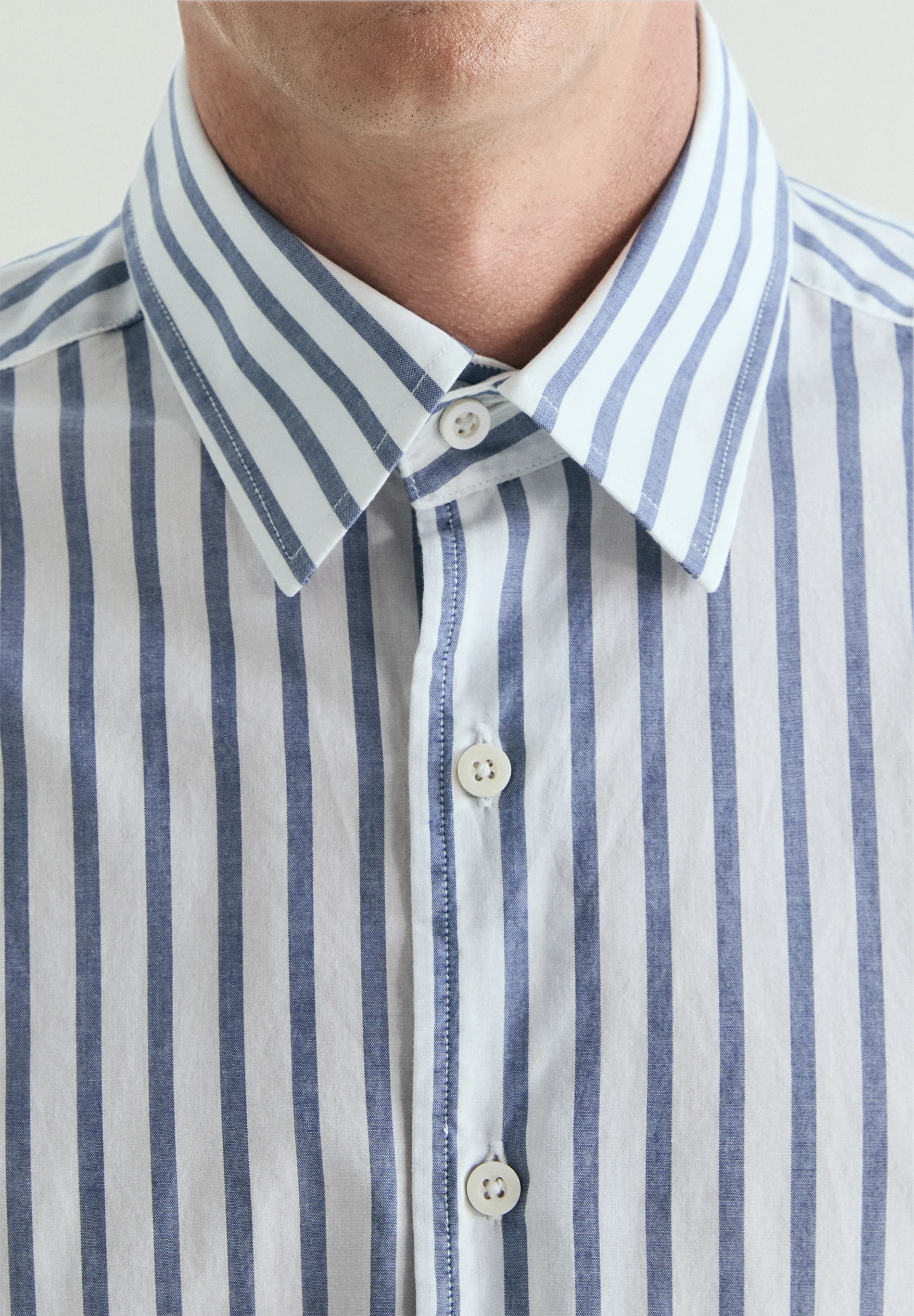CAMISA RAYAS ALGODÓN REGULAR FIT - Image 5