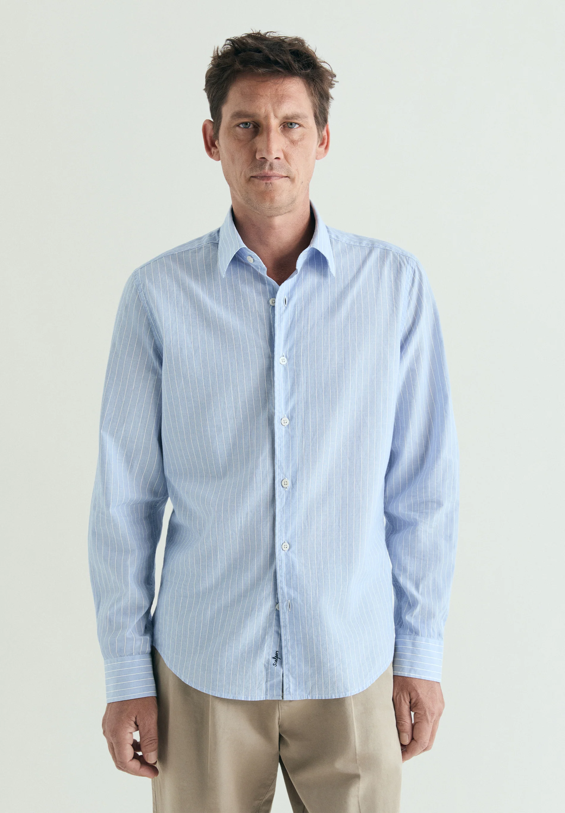 CAMISA RAYAS ALGODÓN REGULAR FIT