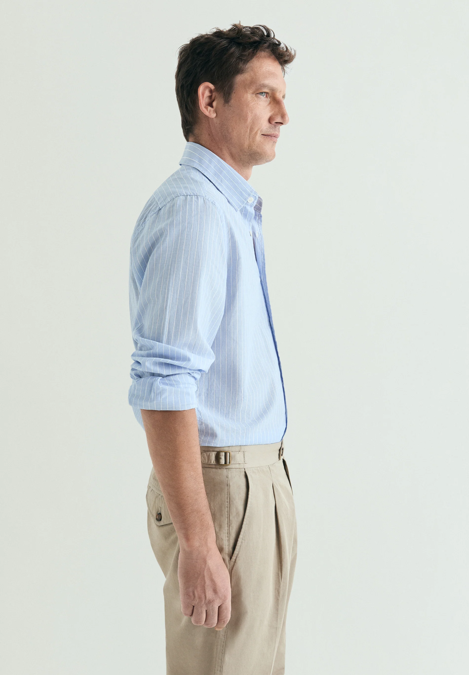 CAMISA RAYAS ALGODÓN REGULAR FIT - Image 3