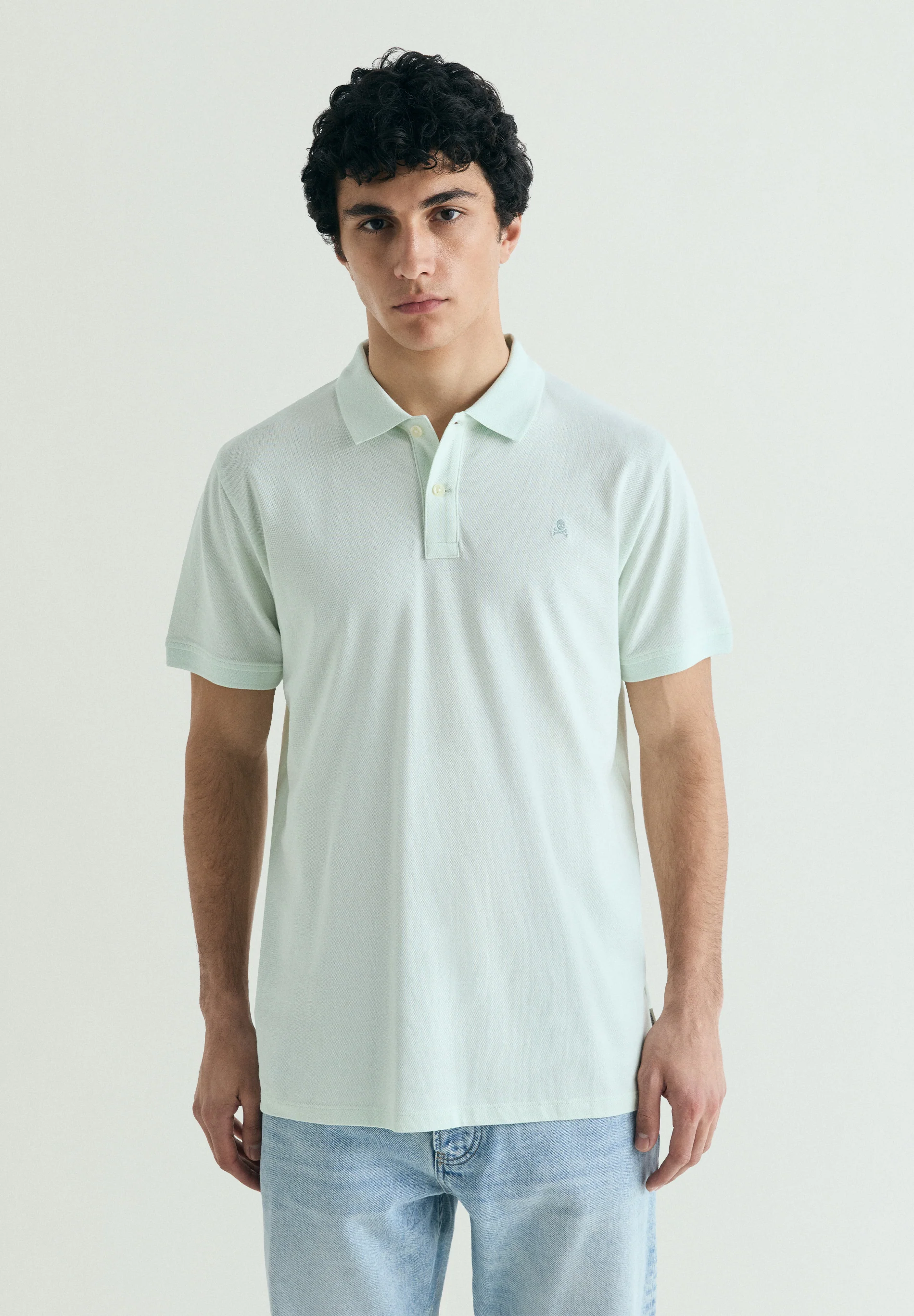 POLO PIQUÉ CALAVERA CONTRASTE