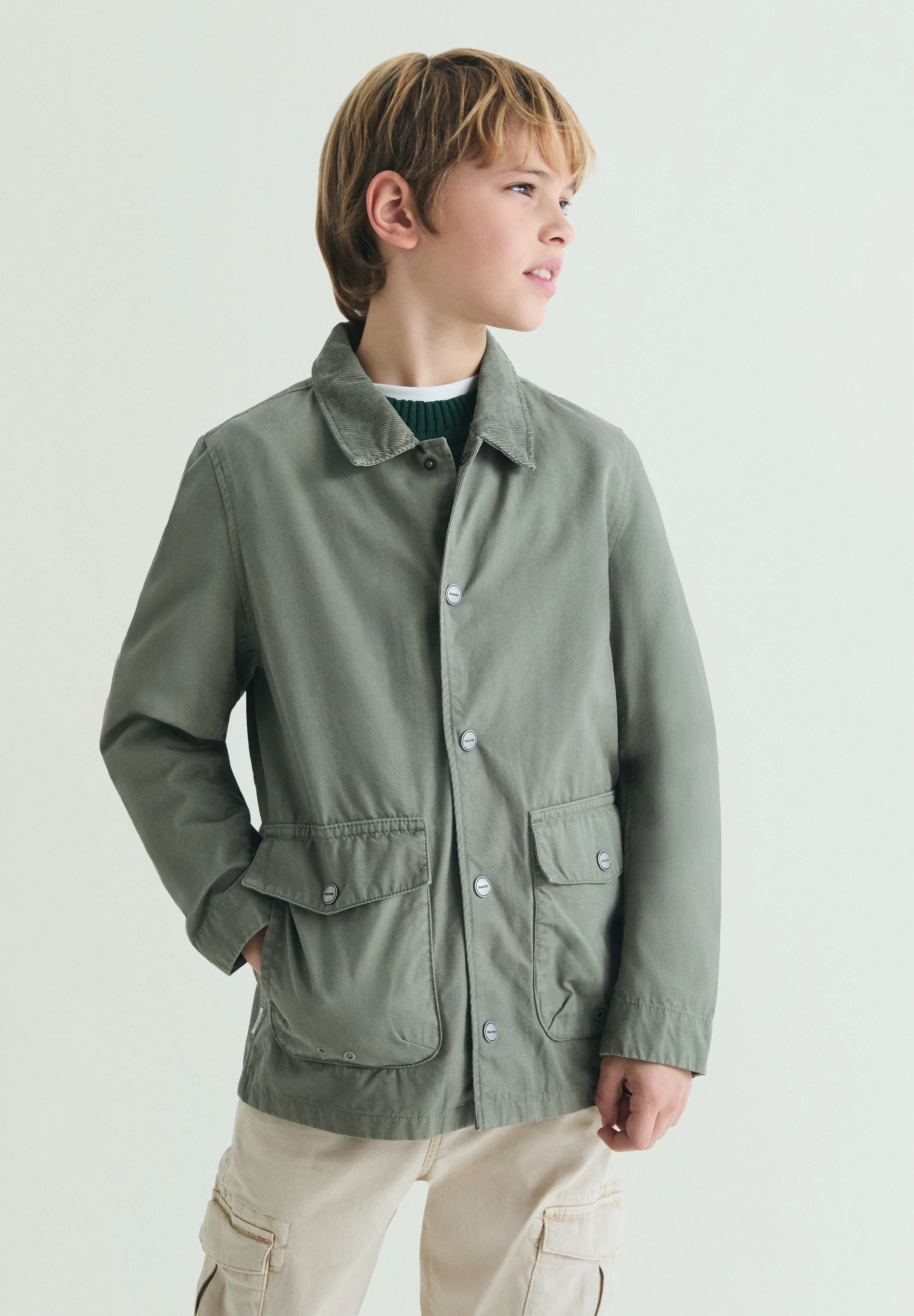 CHAQUETA ALGODÓN BOLSILLOS