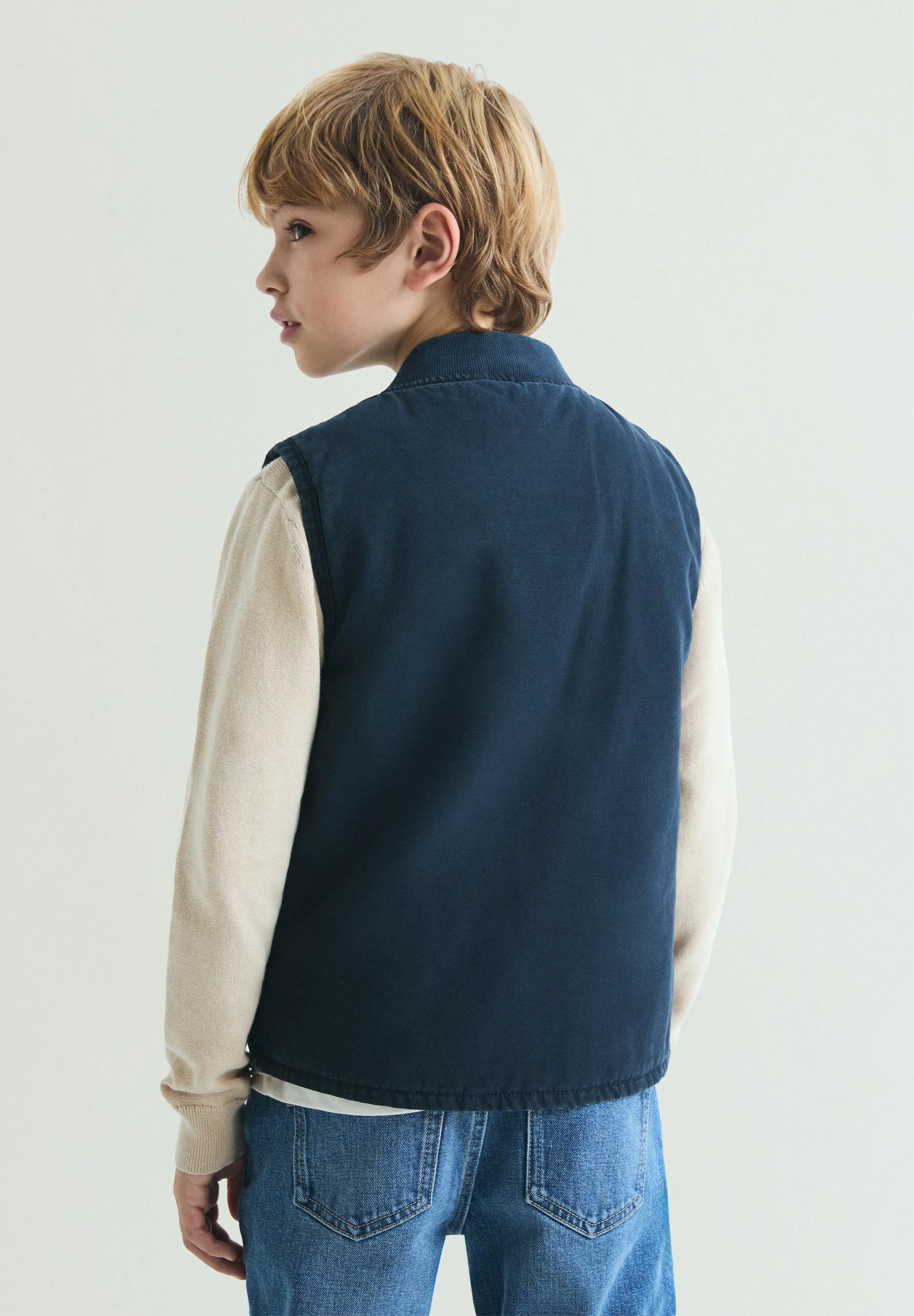 CHALECO DENIM CON CREMALLERA - Image 3