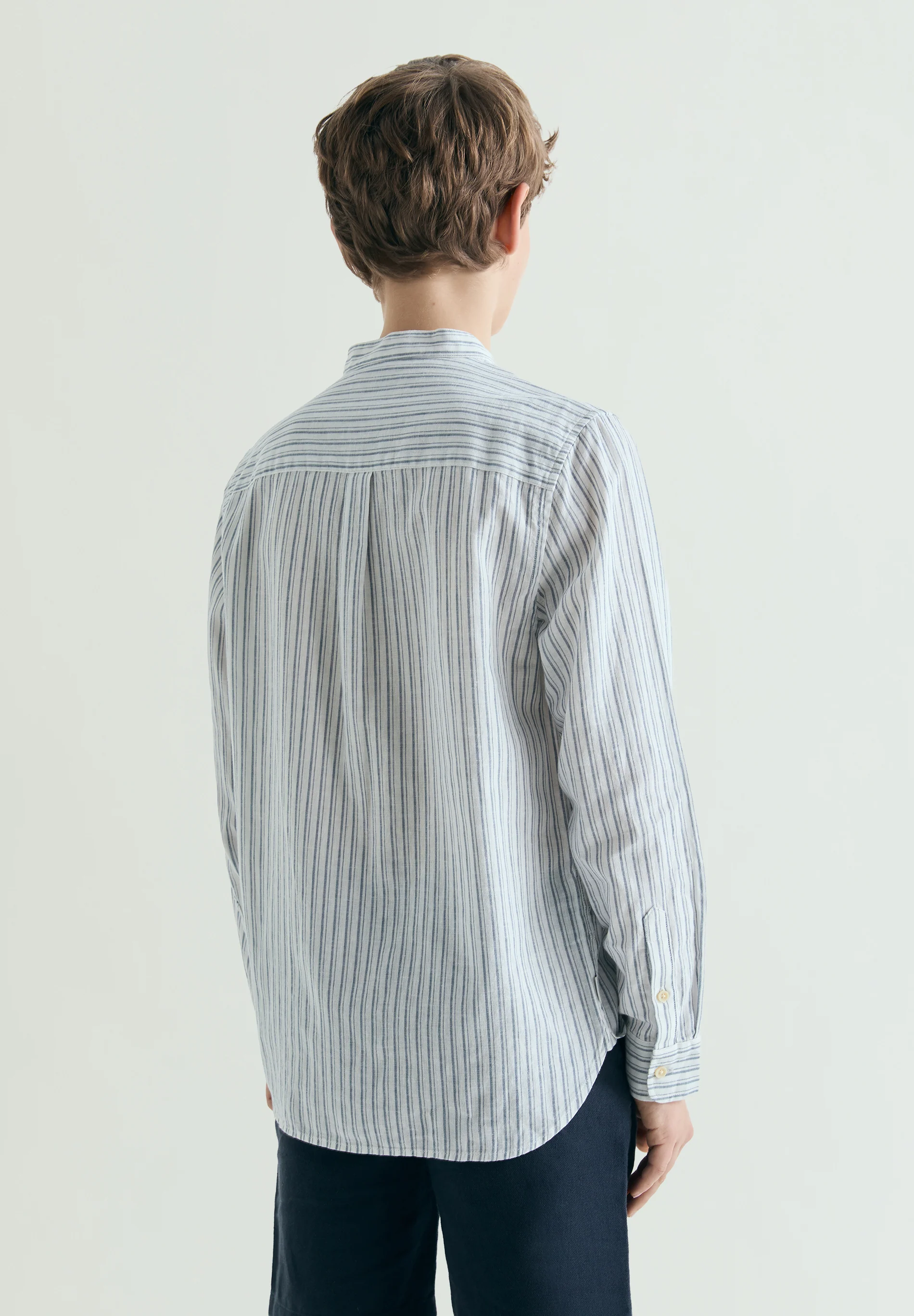 CAMISA DE RAYAS CUELLO MAO - Image 4