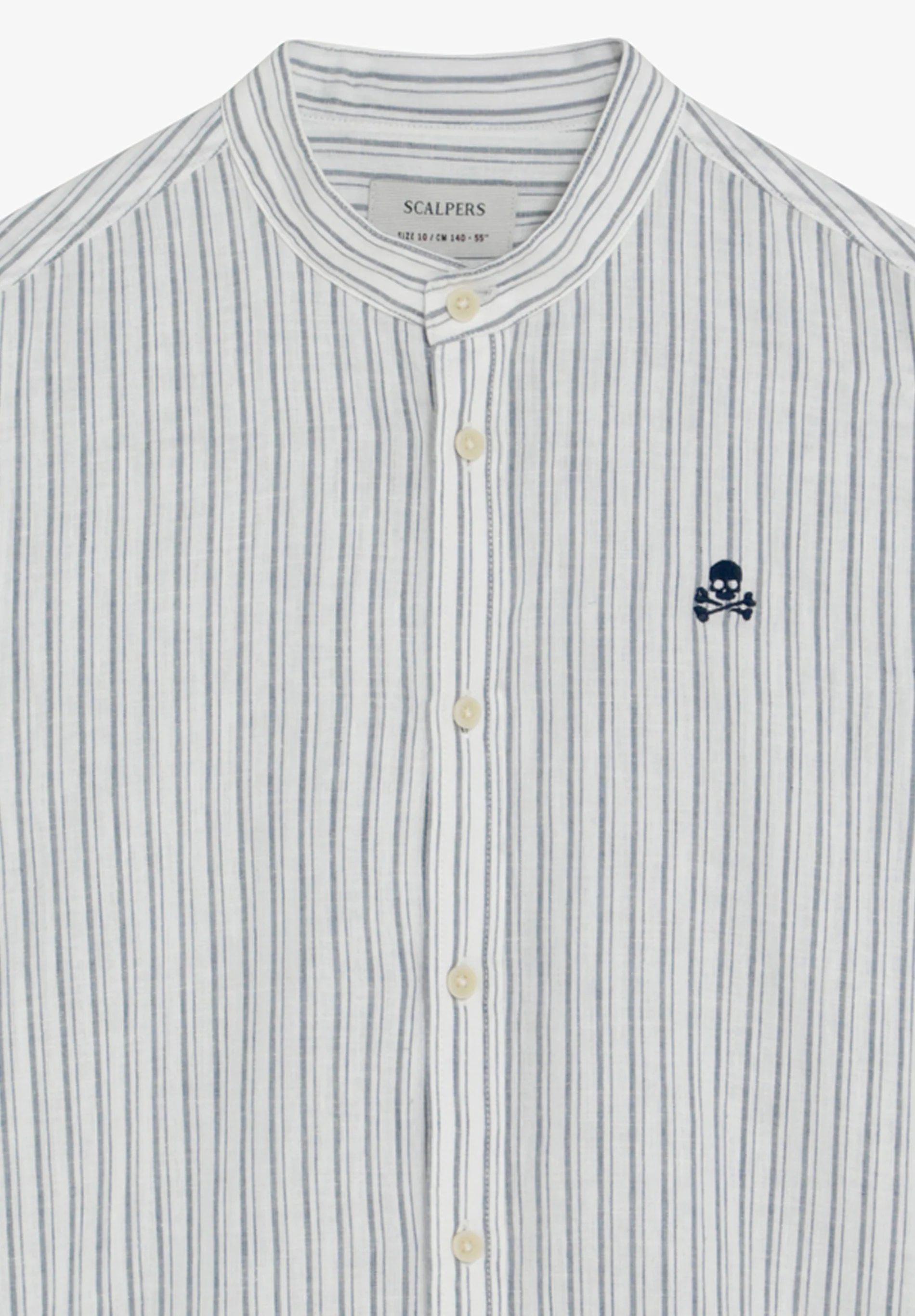 CAMISA DE RAYAS CUELLO MAO - Image 7