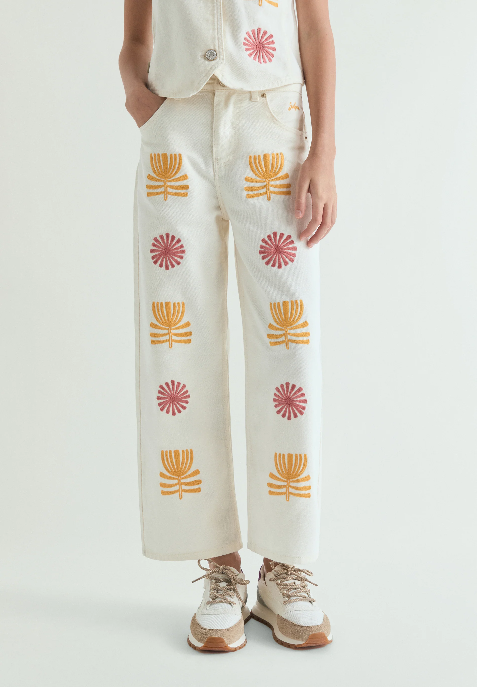 JEANS CULOTTE BORDADOS - Image 2