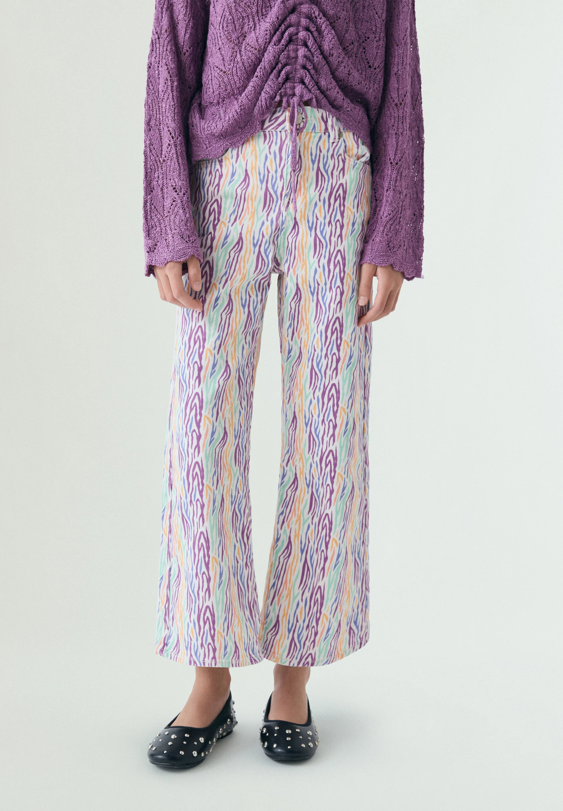 PANTALÓN WIDE LEG MULTICOLOR - Image 2