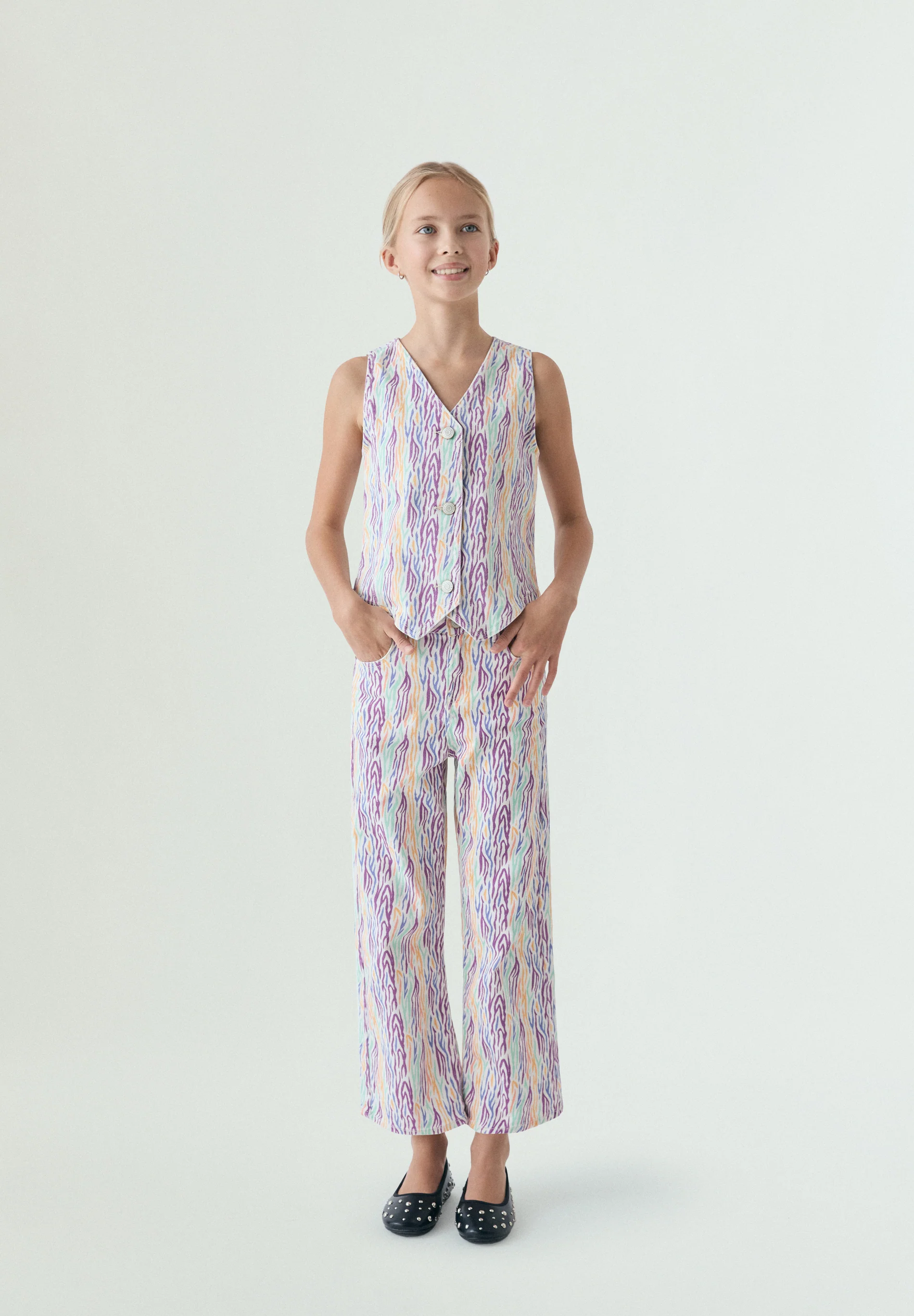 PANTALÓN WIDE LEG MULTICOLOR - Image 4