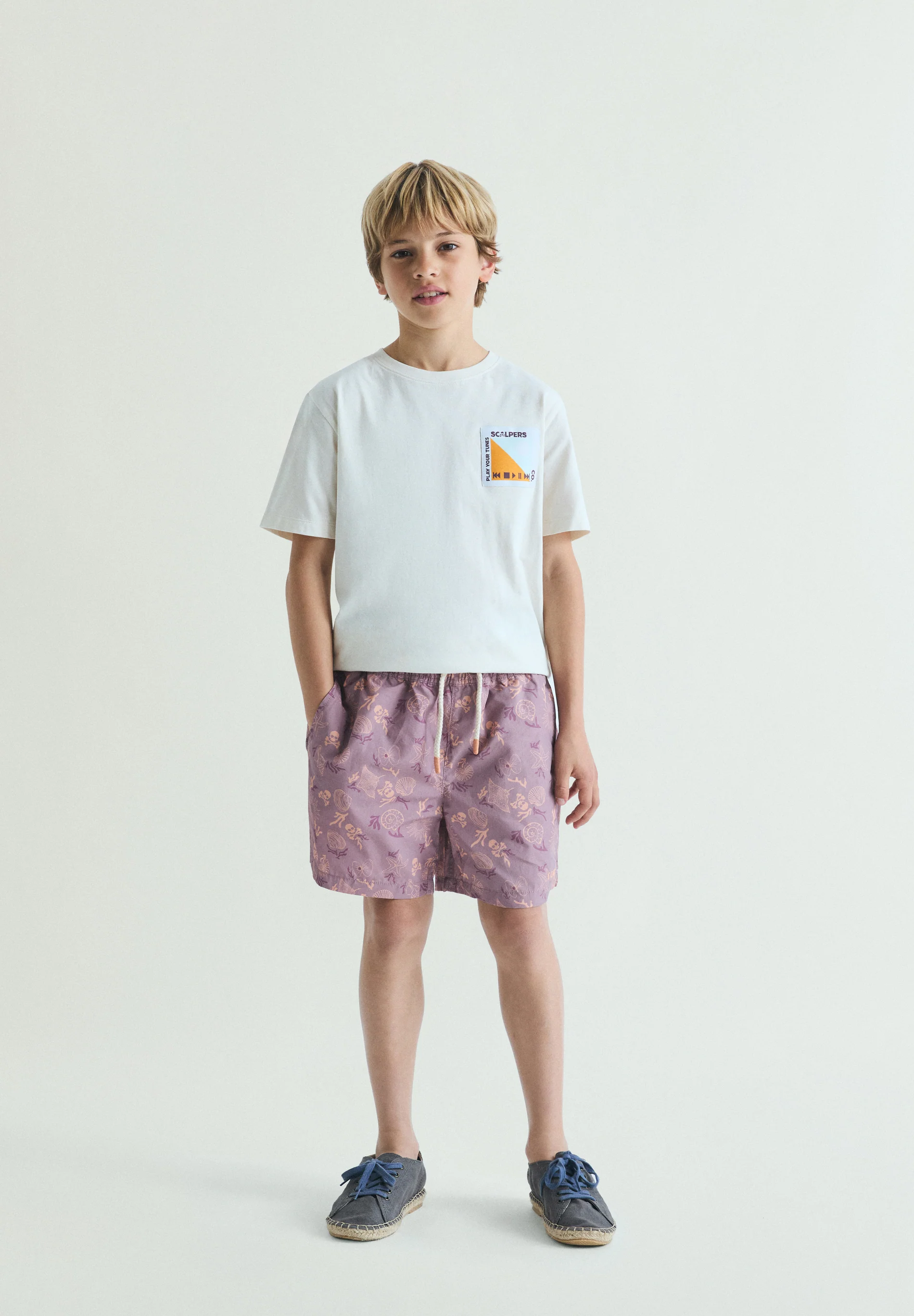 BAÑADOR ESTAMPADO MARINO