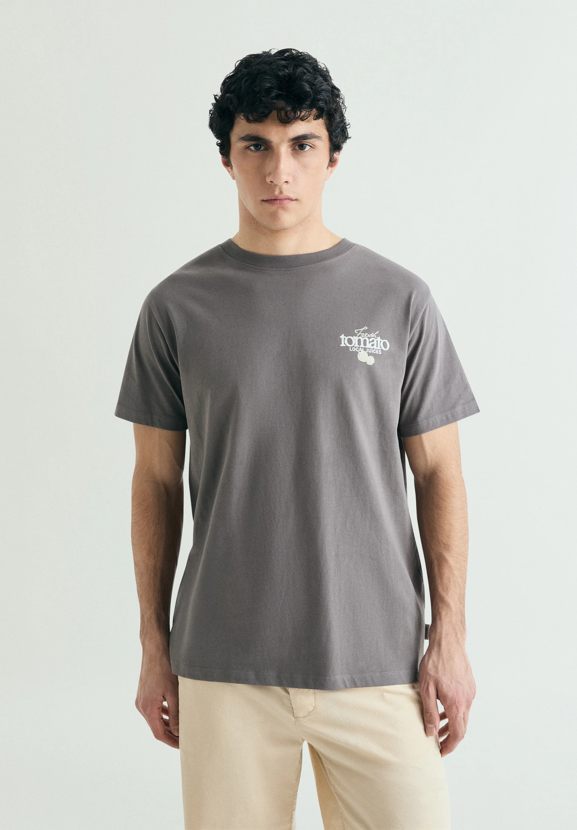 CAMISETA ESTAMPADO A CONTRASTE - Image 2