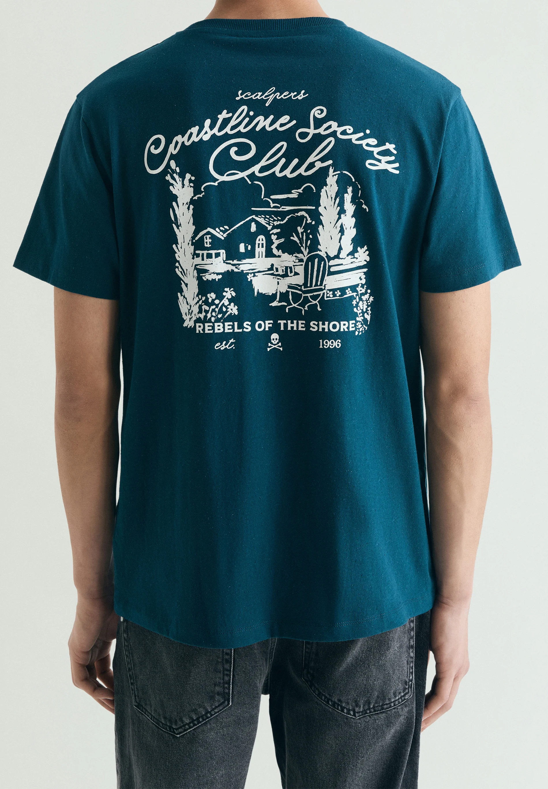 CAMISETA ESTAMPADO A CONTRASTE