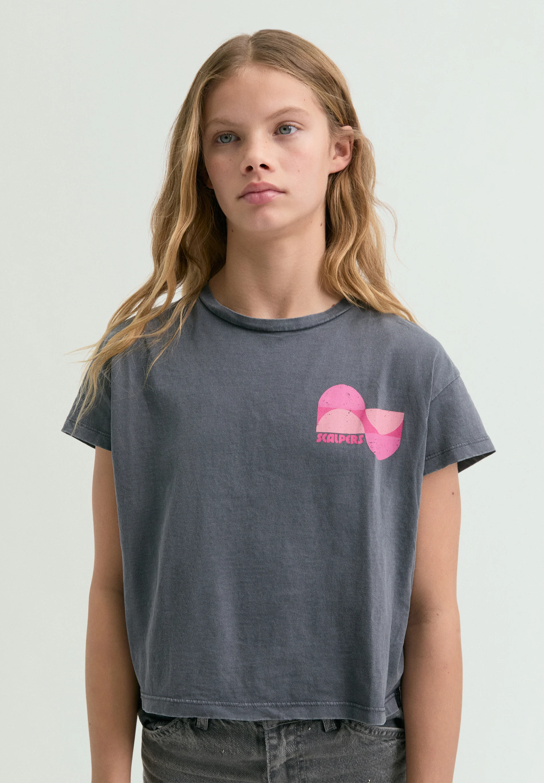 CAMISETA ESTAMPADA CONTRASTE - Image 3