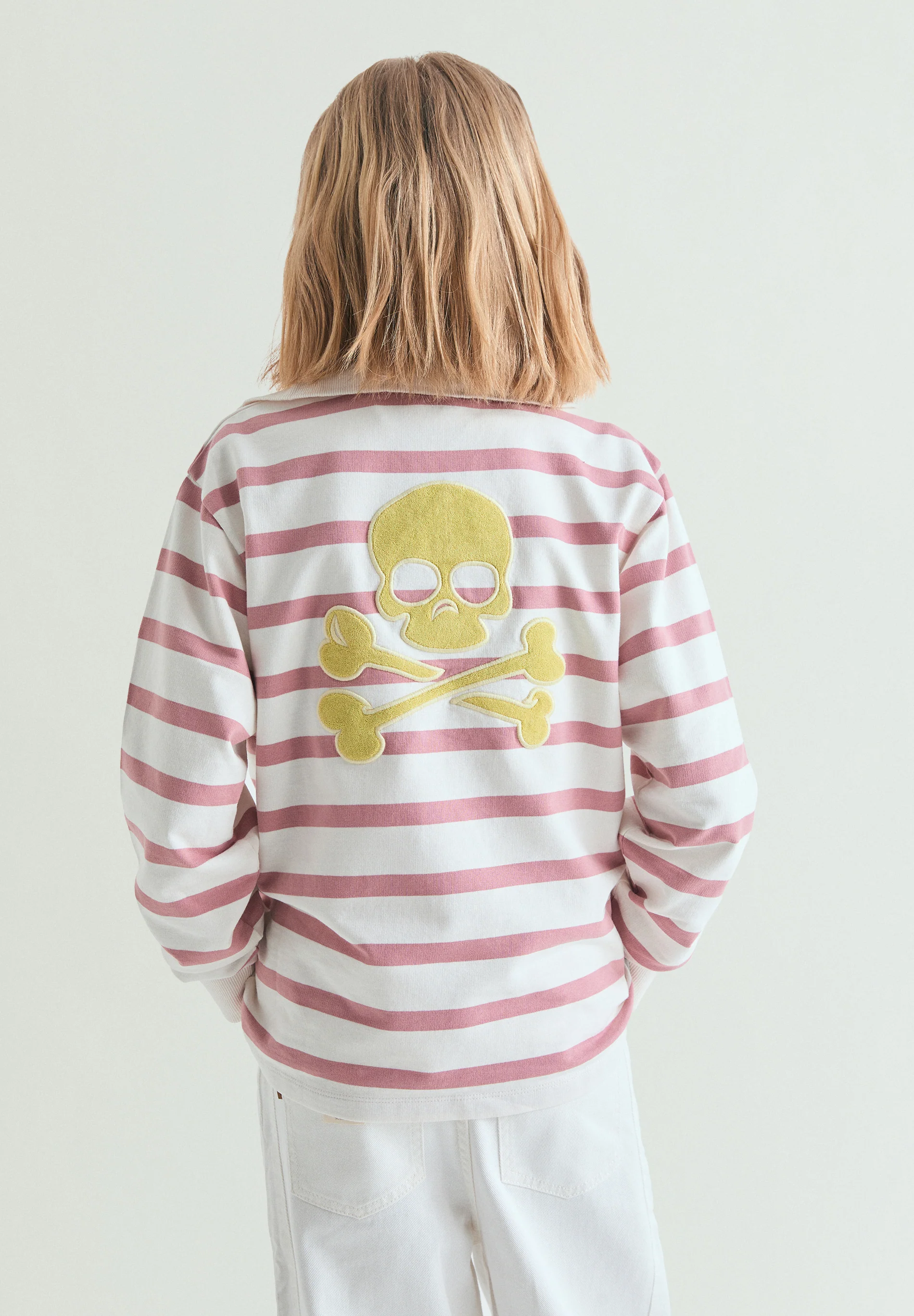 SUDADERA CUELLO ALTO RAYAS - Image 3