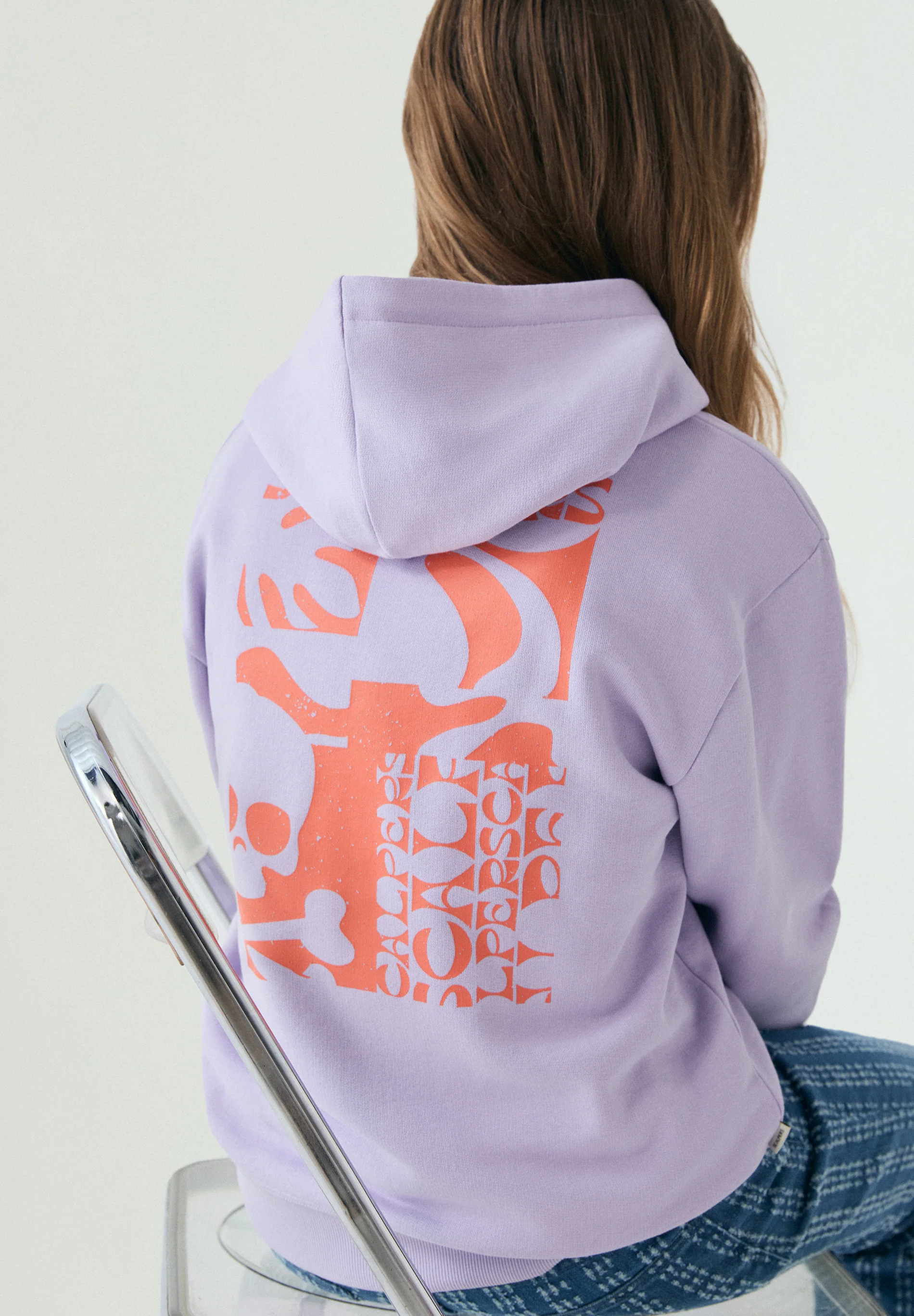 SUDADERA CON CAPUCHA FLÚOR - Image 2