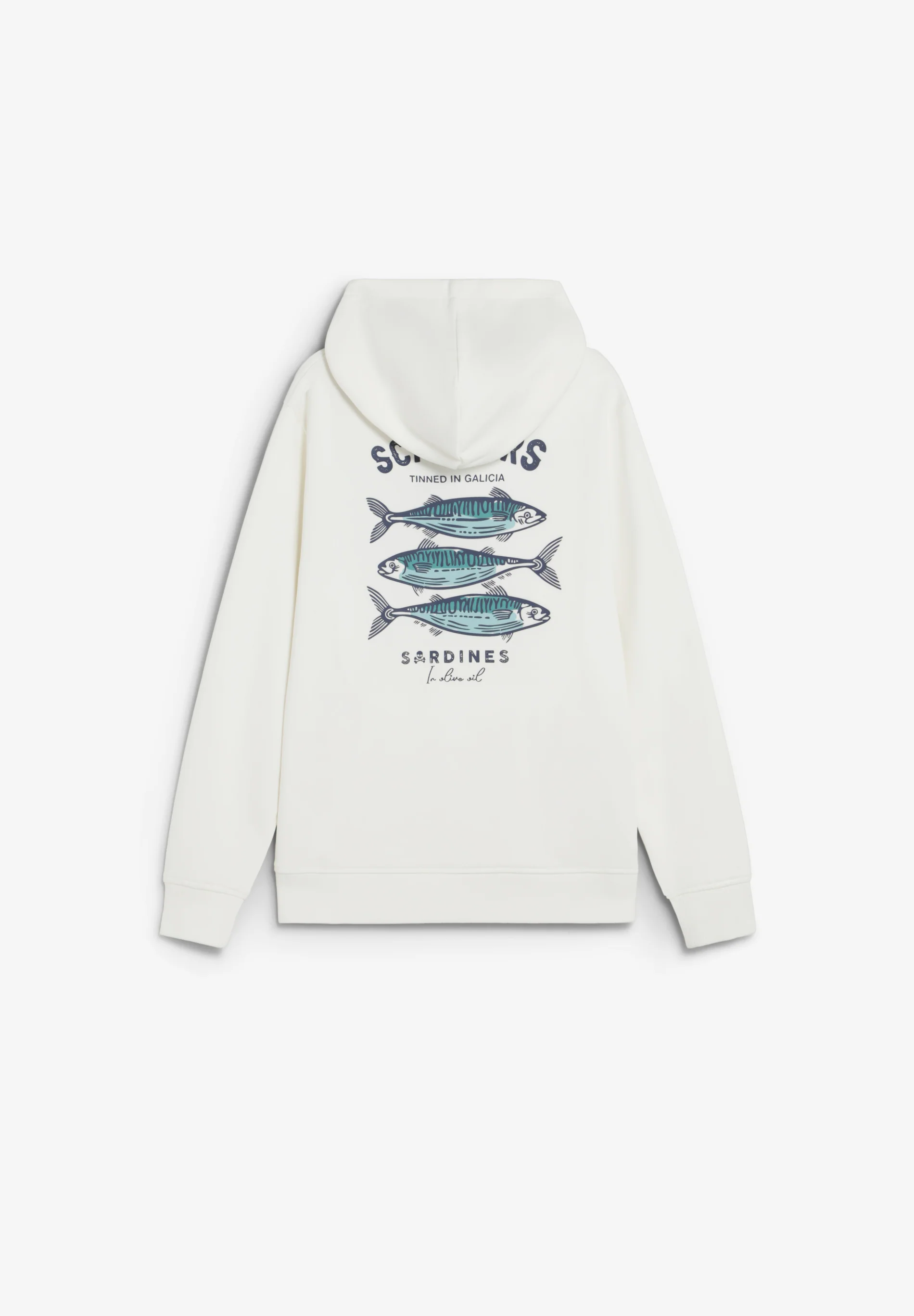 SUDADERA CON CAPUCHA ESTAMPADO SARDINAS - Image 4