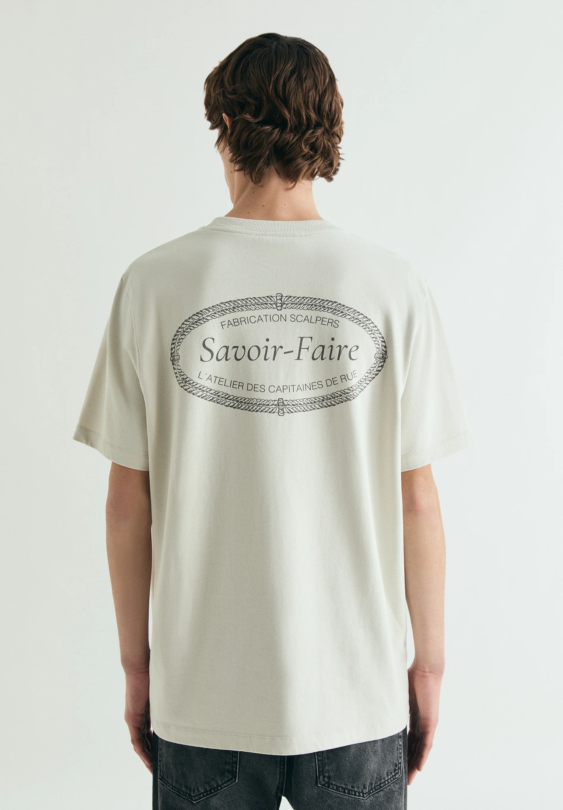 CAMISETA BORDADO CONTRASTE RELAXED - Image 4