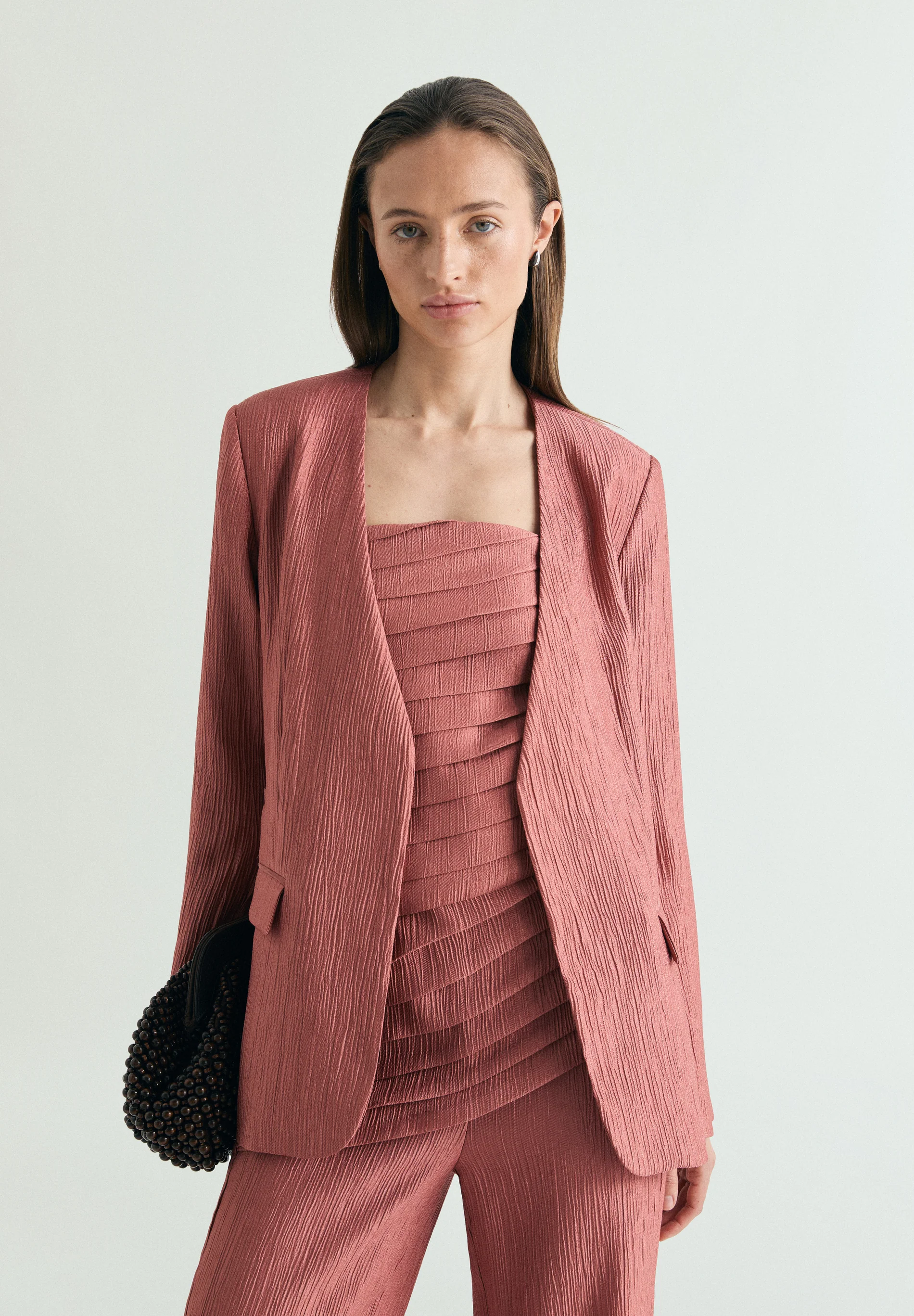 BLAZER RECTA TEXTURA