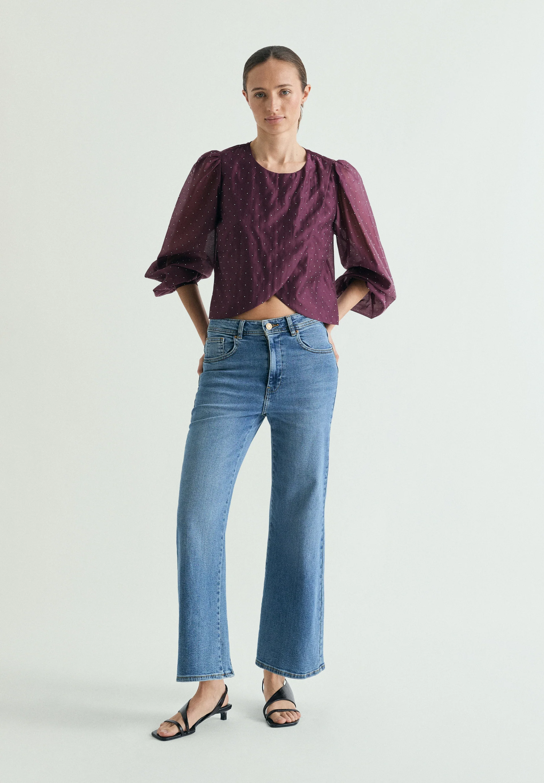 BLUSA SATINADA STRASS - Image 2