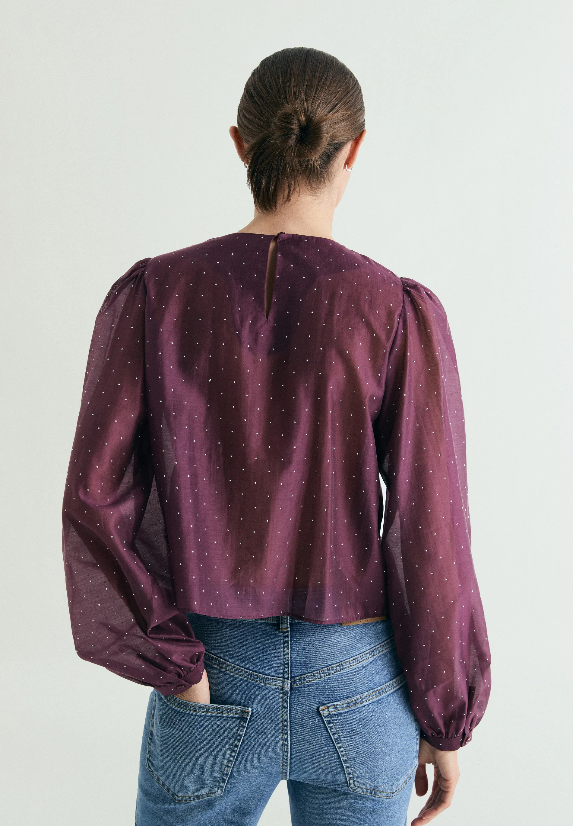 BLUSA SATINADA STRASS - Image 3