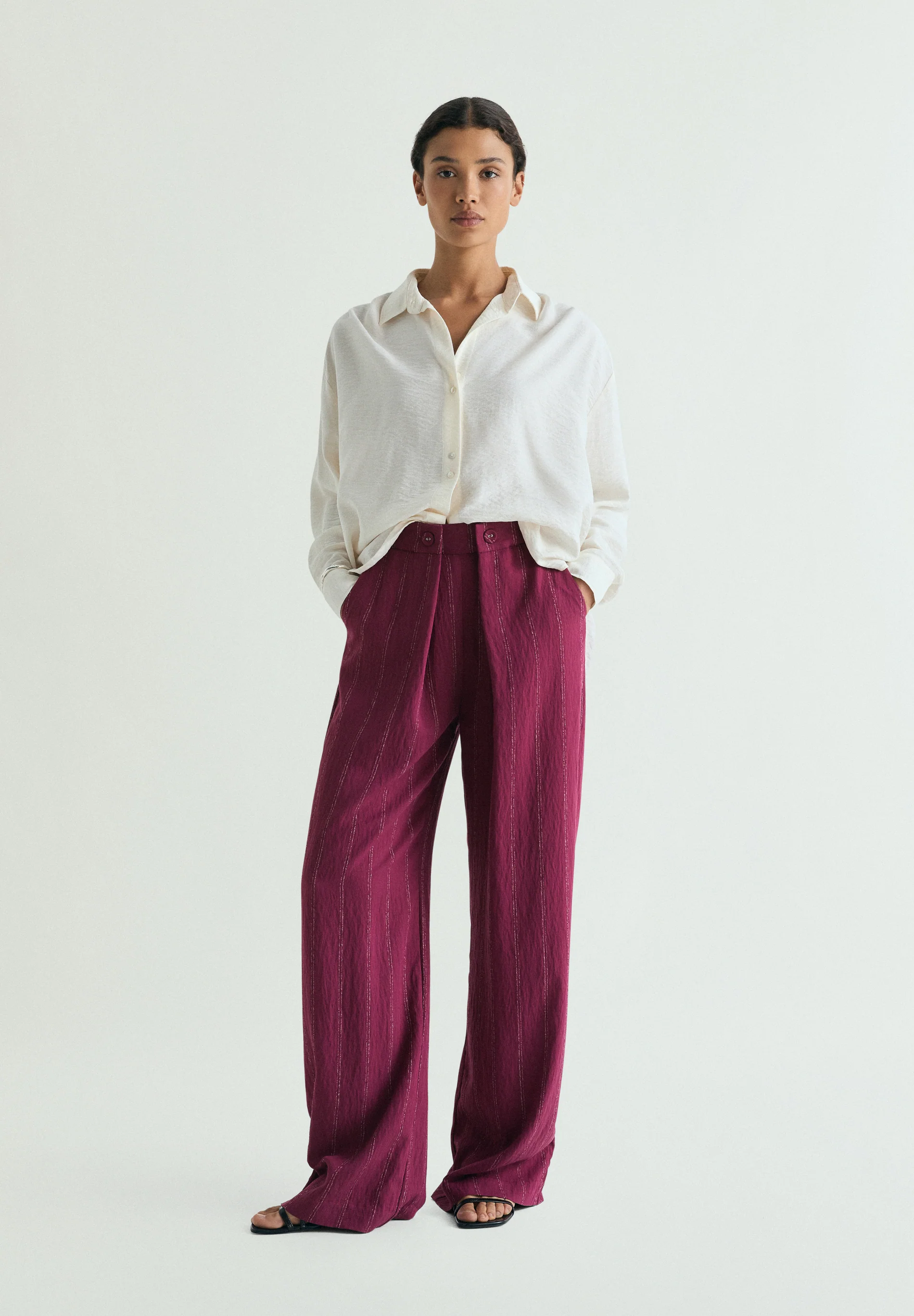 PANTALÓN PINZA RAYAS