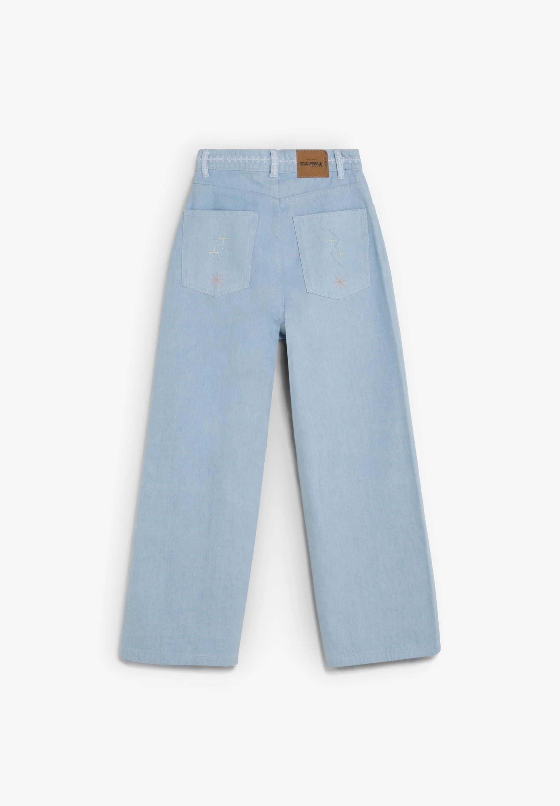 PANTALÓN DENIM WIDE LEG  BORDADOS - Image 5