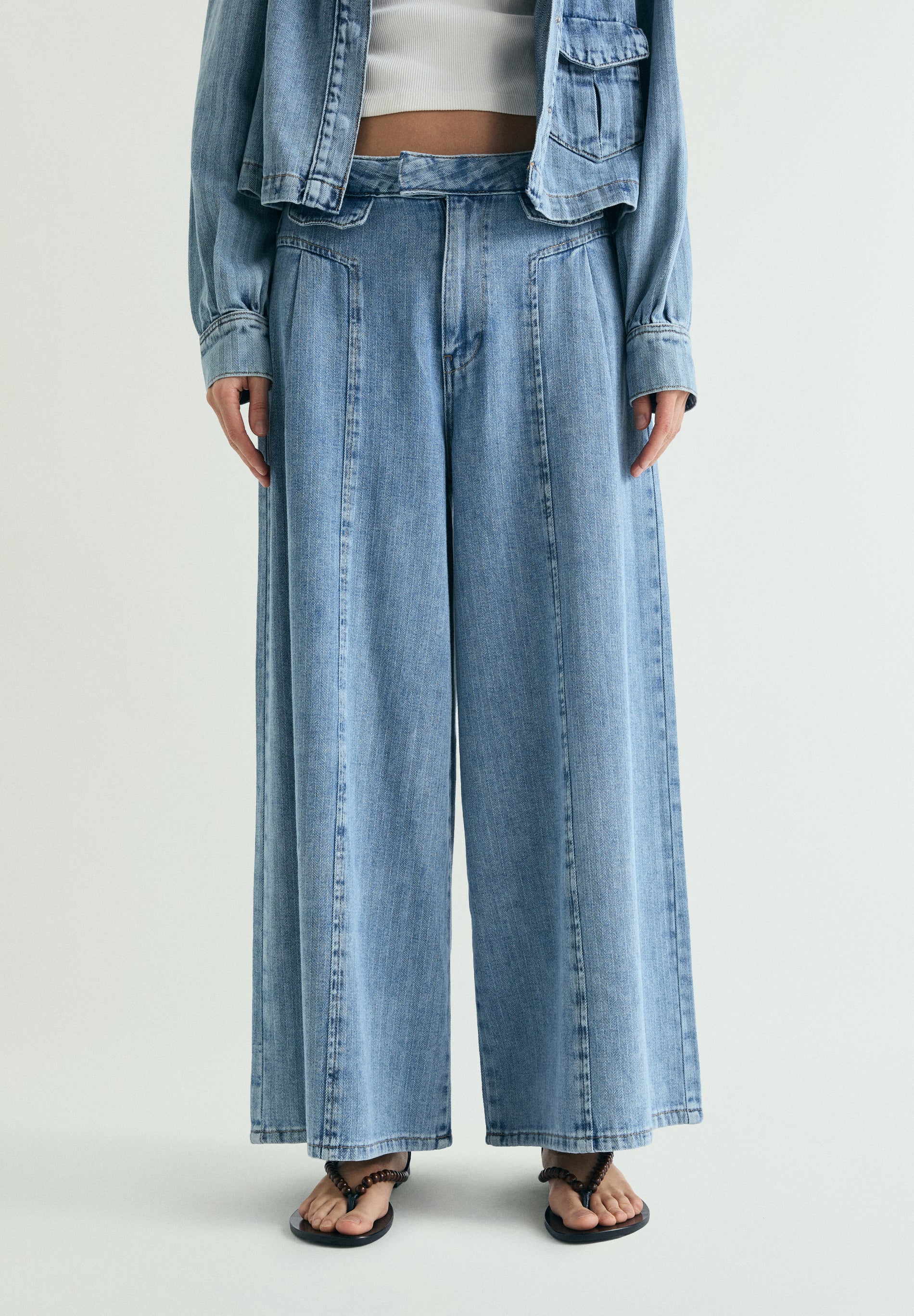 JEANS WIDE LEG EFECTO LAVADO - Image 2