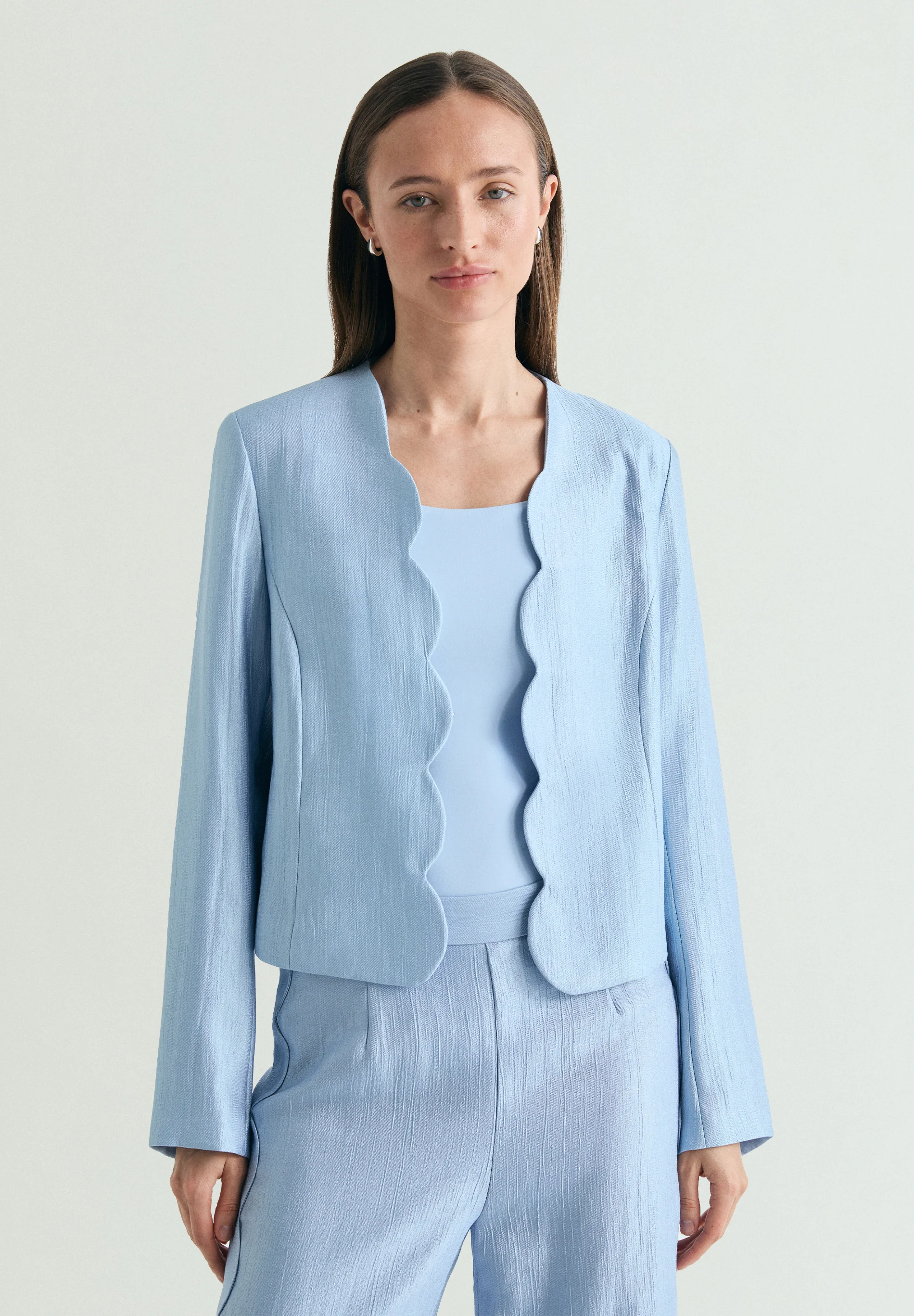 BLAZER CROP JACQUARD