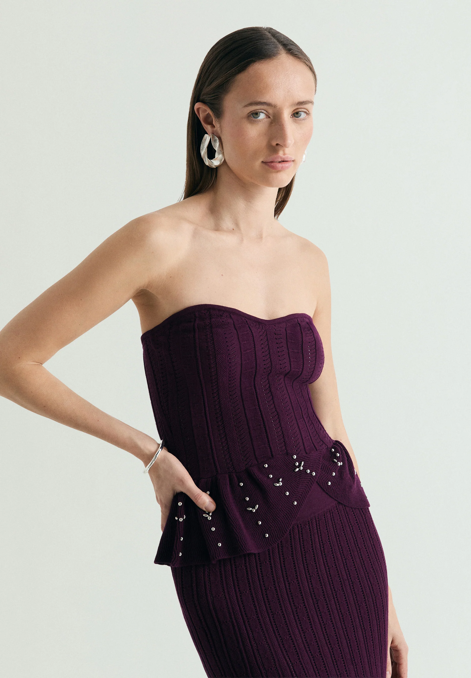 TOP PEPLUM STRASS